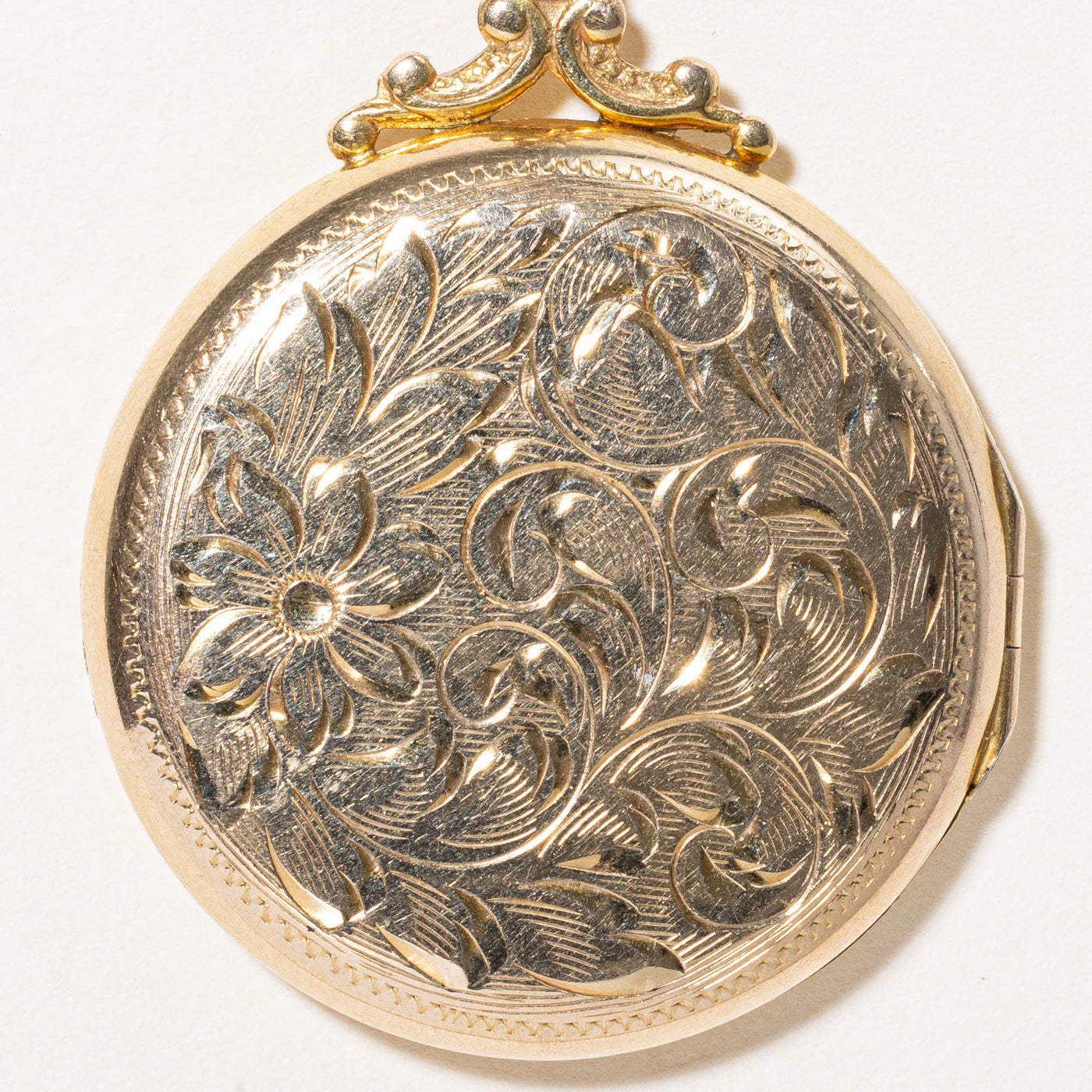 Birks' 10k Yellow Gold 'V.R.' Locket