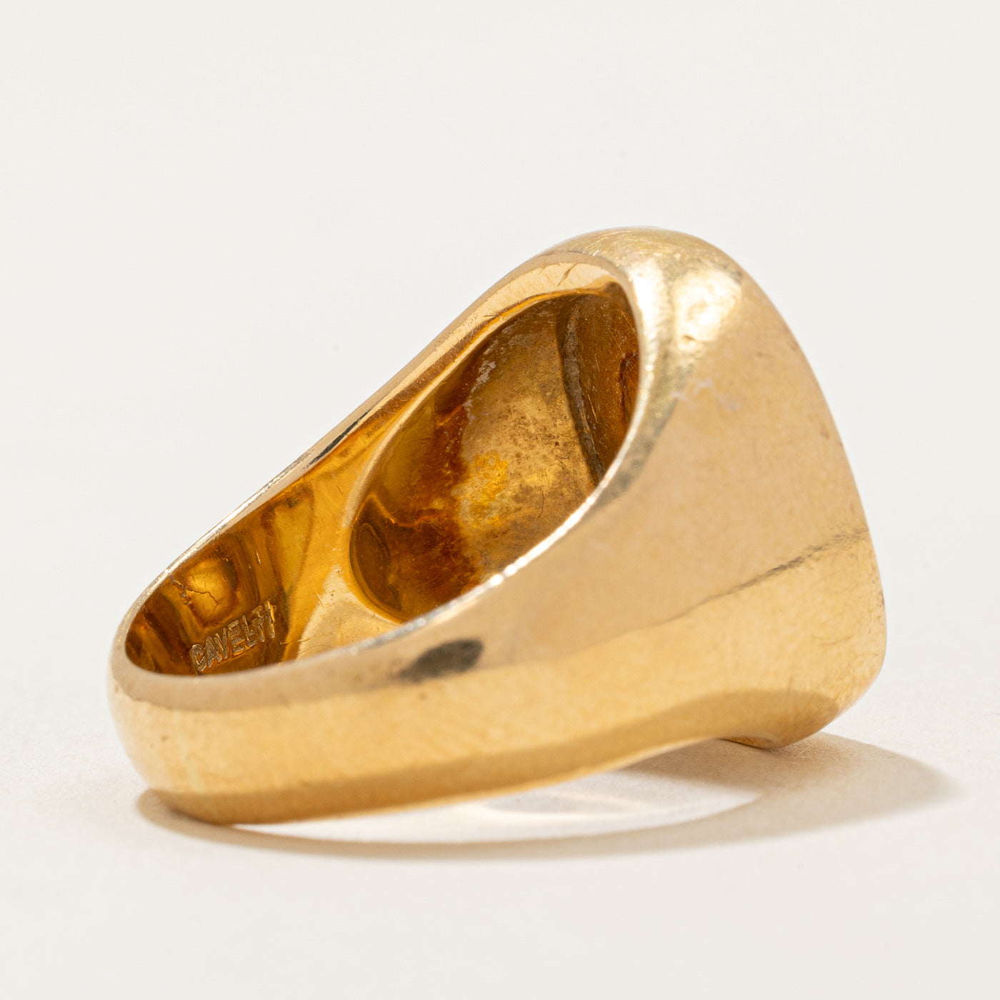 Cavelti' 18k Yellow Gold Nugget Ring | SZ 7.5 |