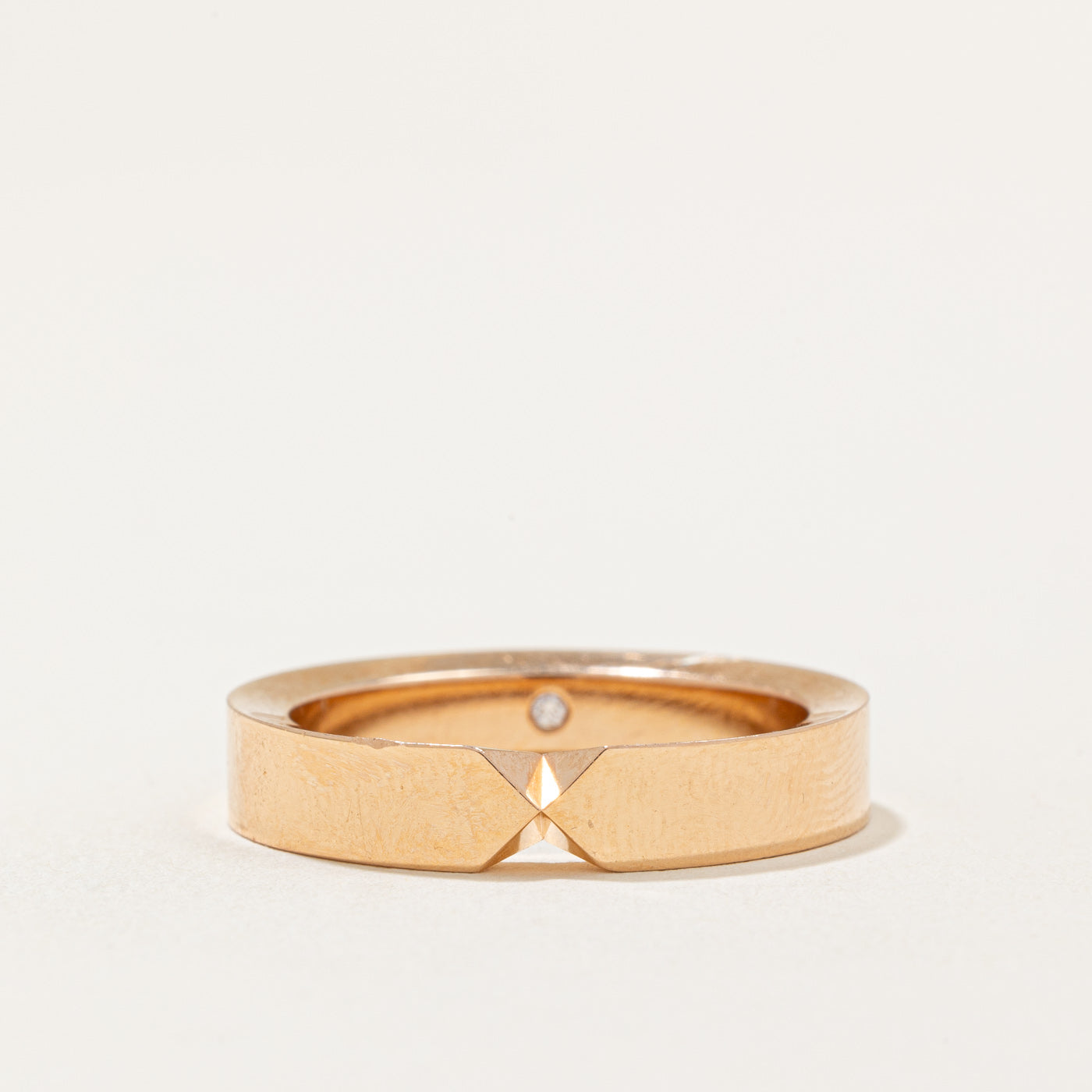 Chaument' Triomphe de Chaumet Wedding Band | 0.01ct | SZ 8.75 |