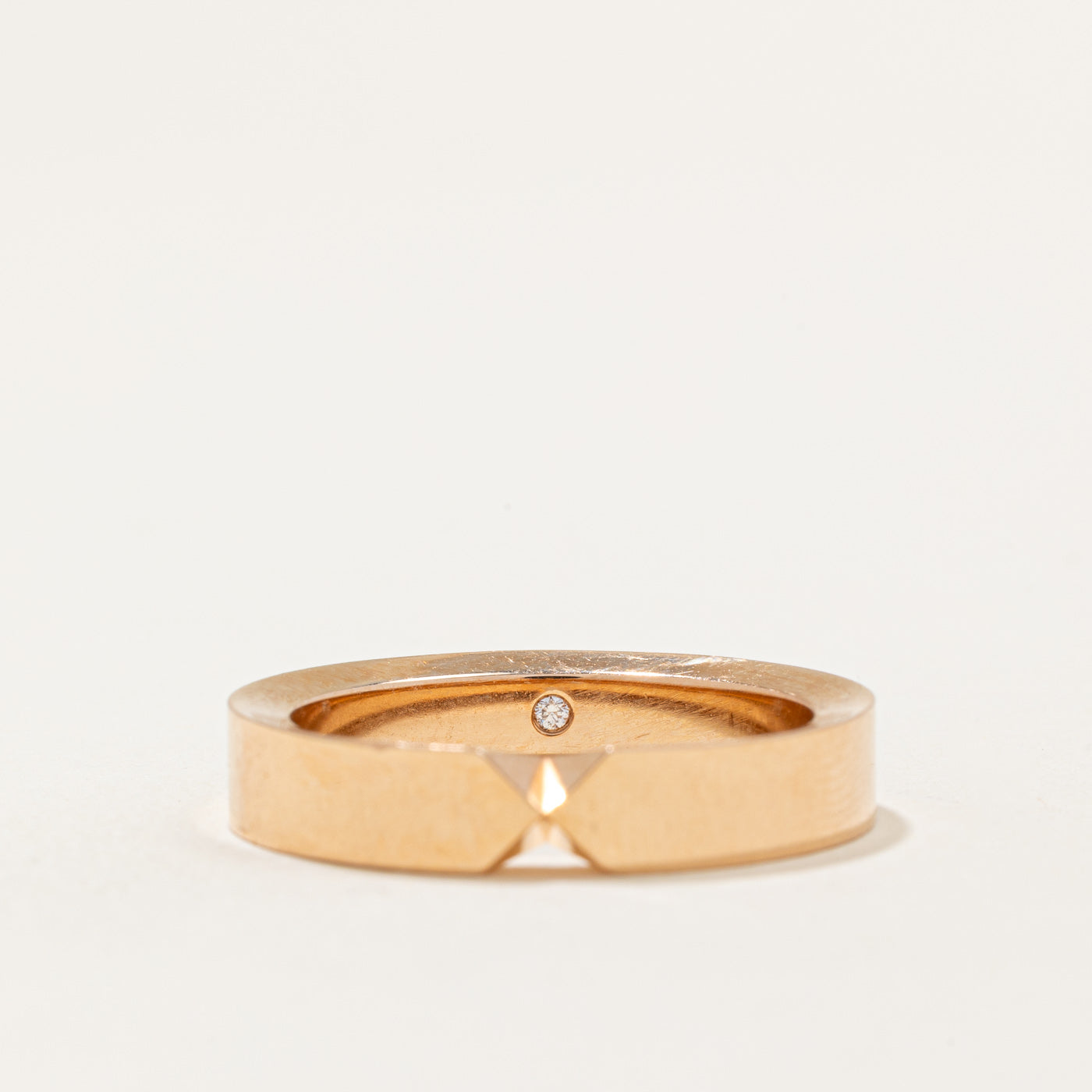 Chaument' Triomphe de Chaumet Wedding Band | 0.01ct | SZ 8.75 |
