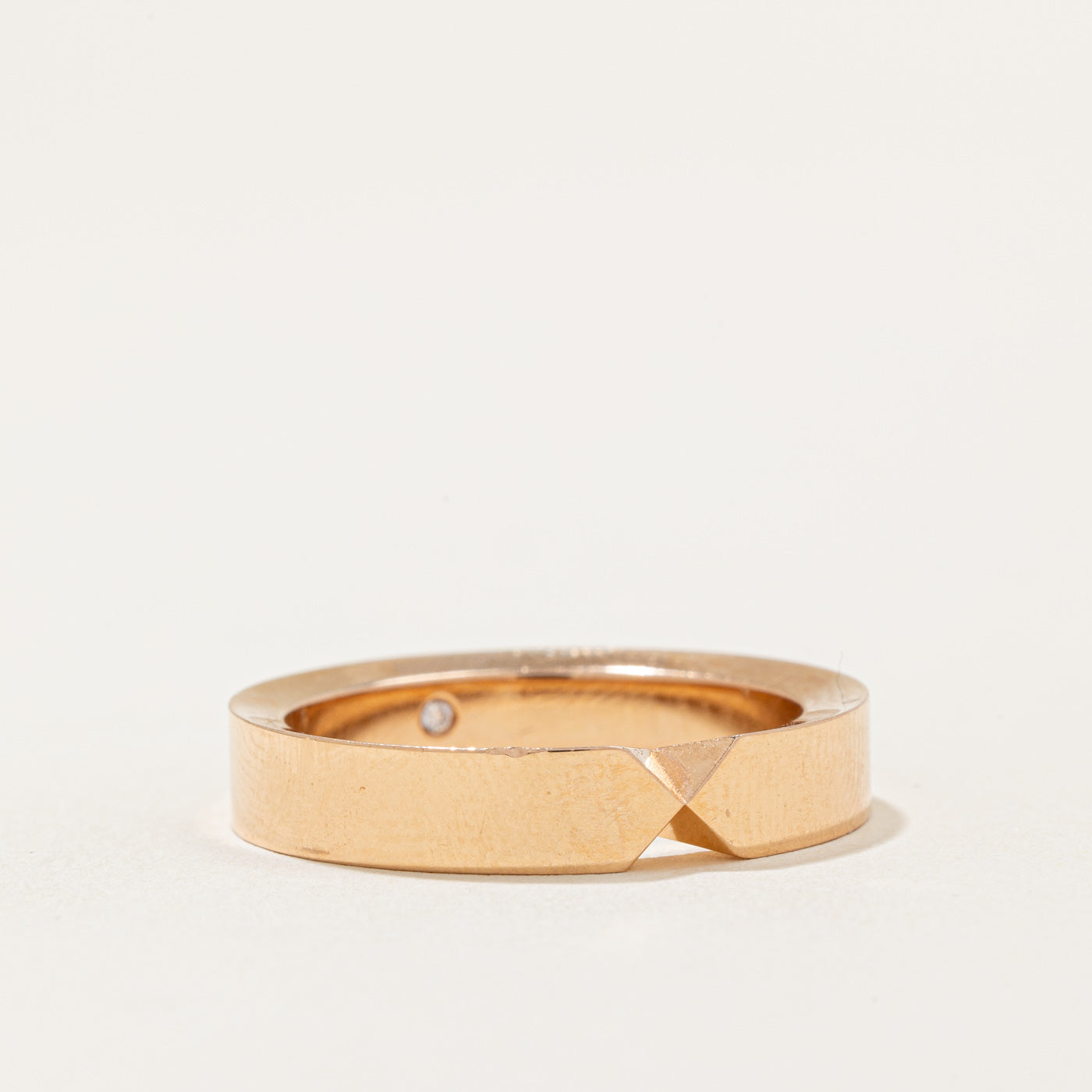 Chaument' Triomphe de Chaumet Wedding Band | 0.01ct | SZ 8.75 |