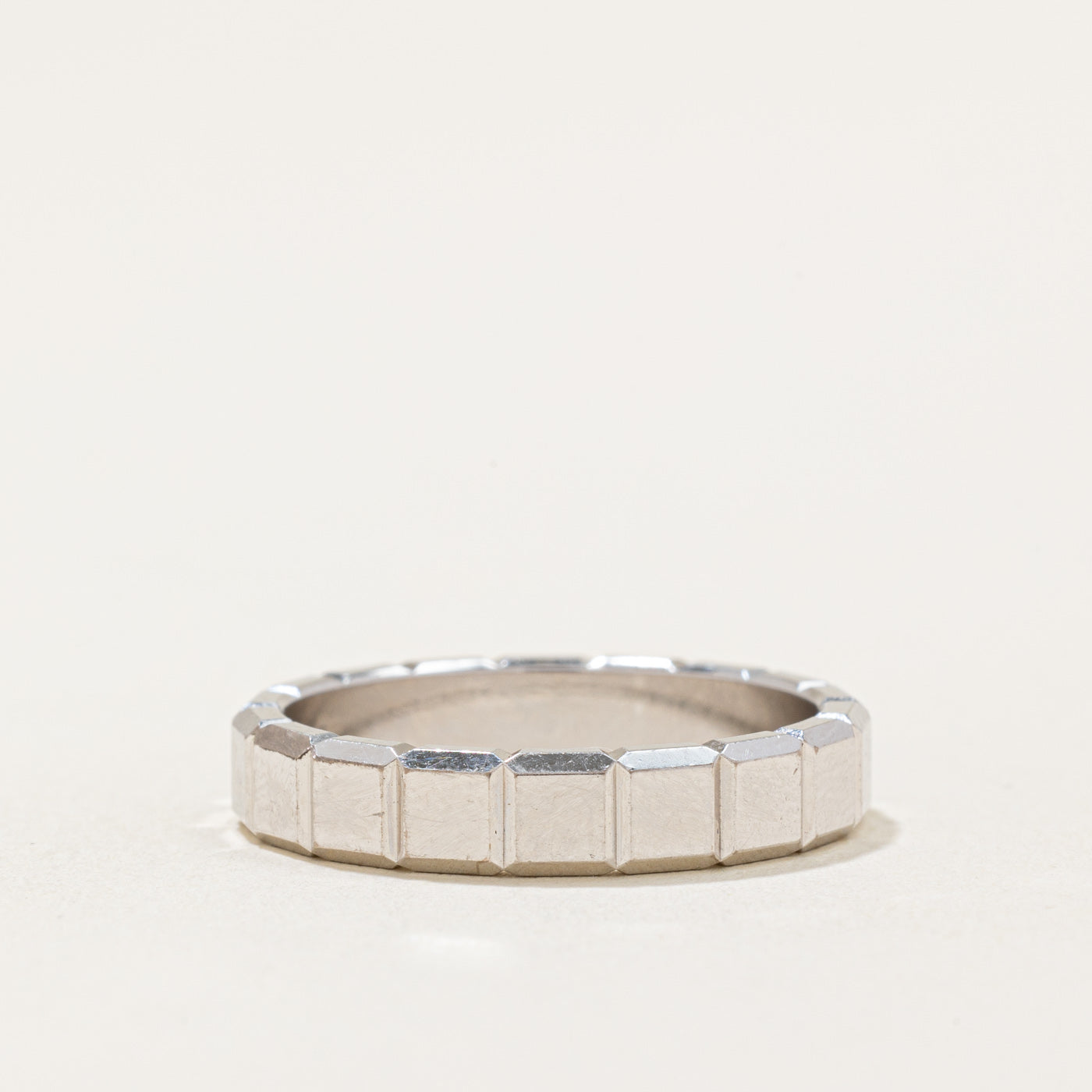 Swiss-Made 'Chopard' Ice Cube Diamond Ring | 0.01ct | SZ 7.25 |