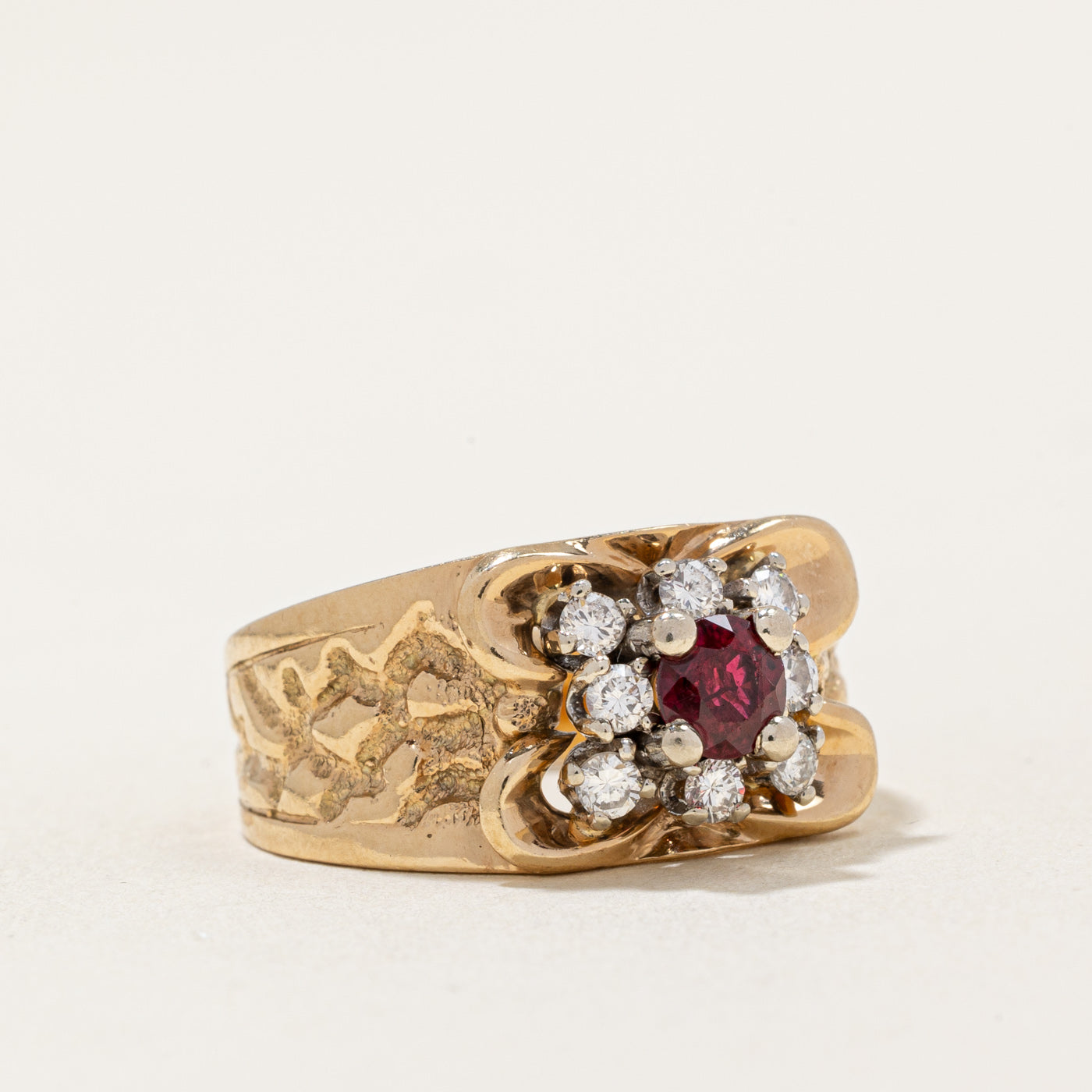 Birks' Ruby & Diamond Cocktail Ring | 0.37ct, 0.20ctw | SZ 6 |