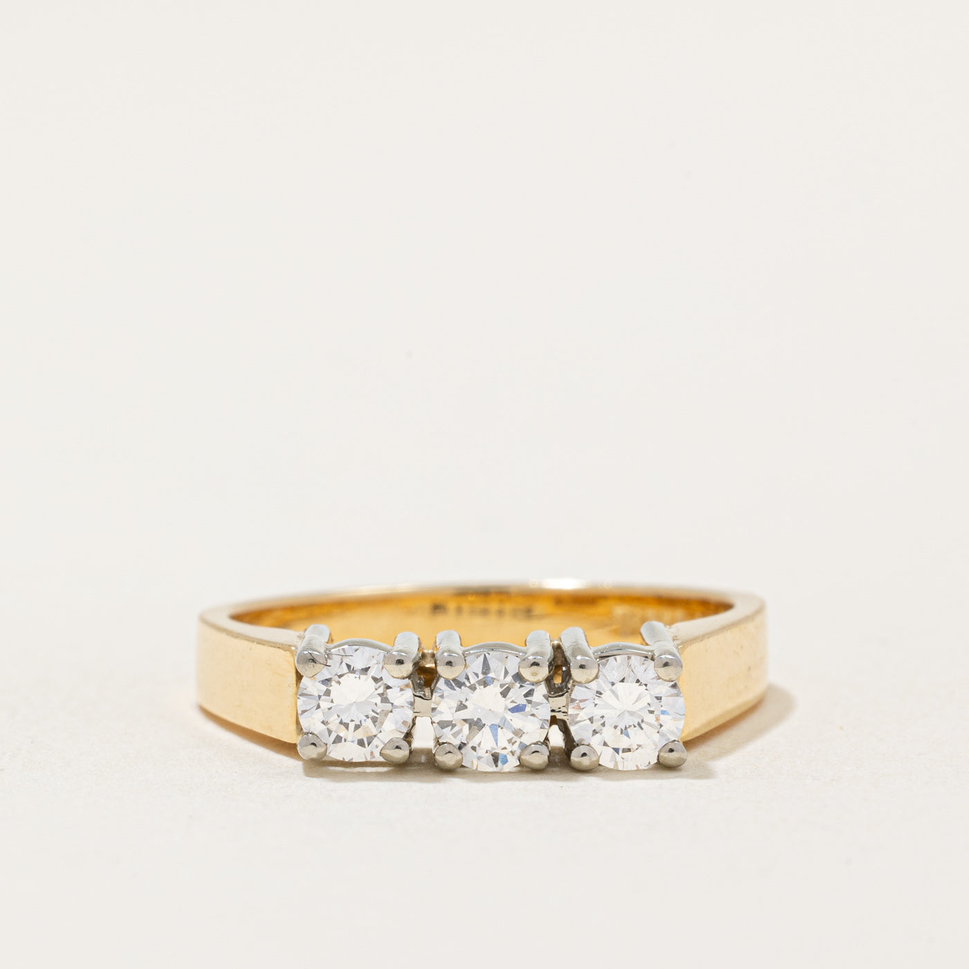 Birks J.F' Three Stone Diamond Ring | 0.60ctw | SZ 7.25 |