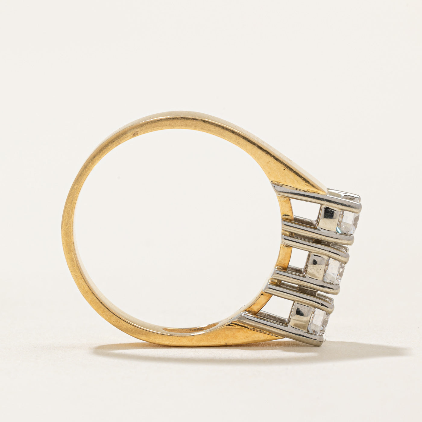 Birks J.F' Three Stone Diamond Ring | 0.60ctw | SZ 7.25 |