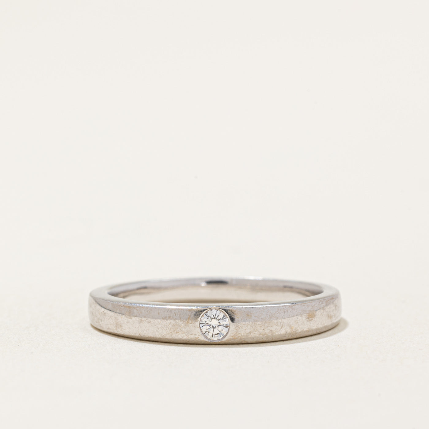 Birks' Flush Set Diamond Band | 0.05ct | SZ 7.25 |