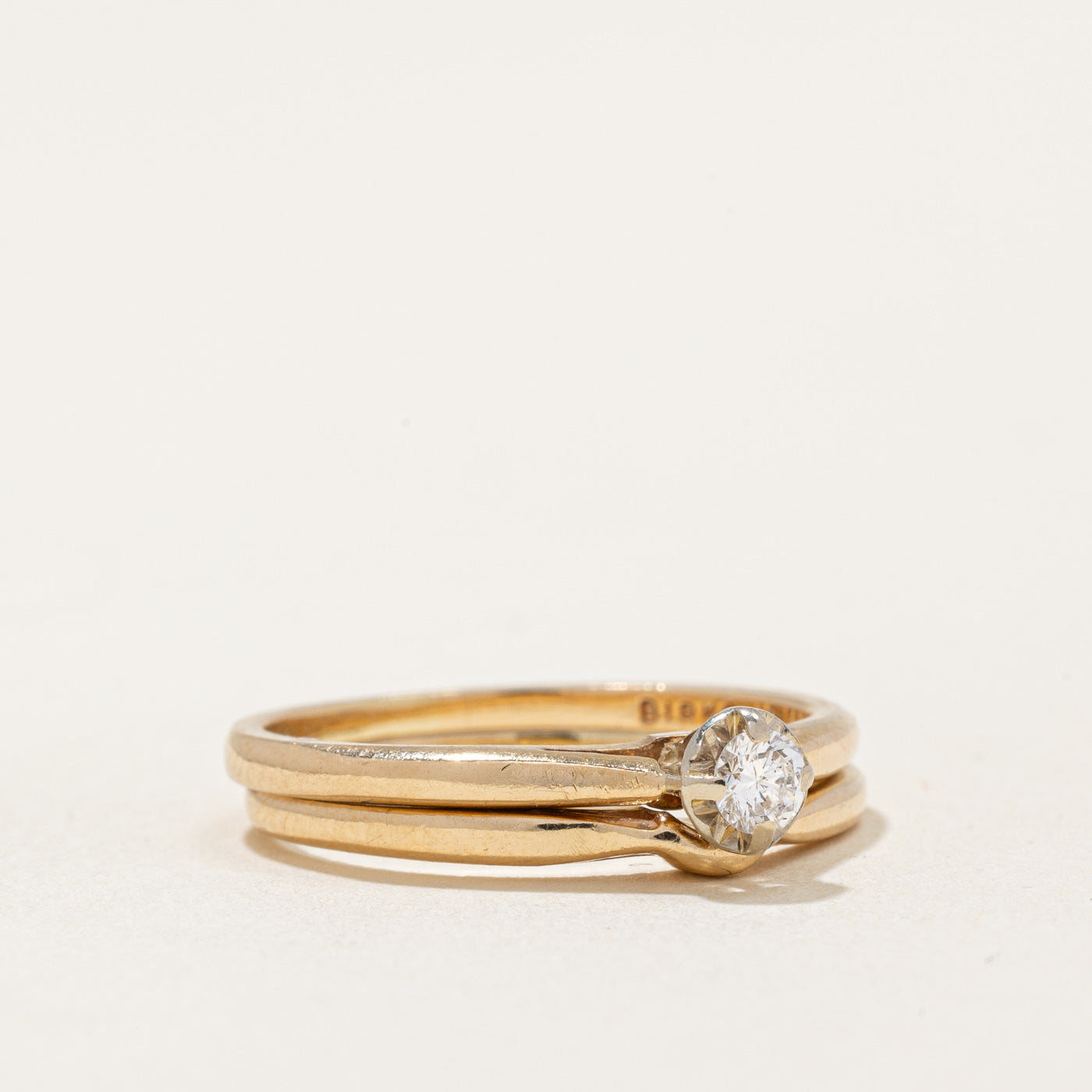 Bague de fiançailles et alliance Birks en diamant | 0,10 ct | Taille 5,75 |