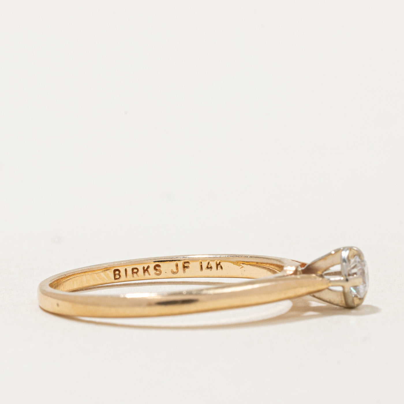 Bague de fiançailles et alliance Birks en diamant | 0,10 ct | Taille 5,75 |