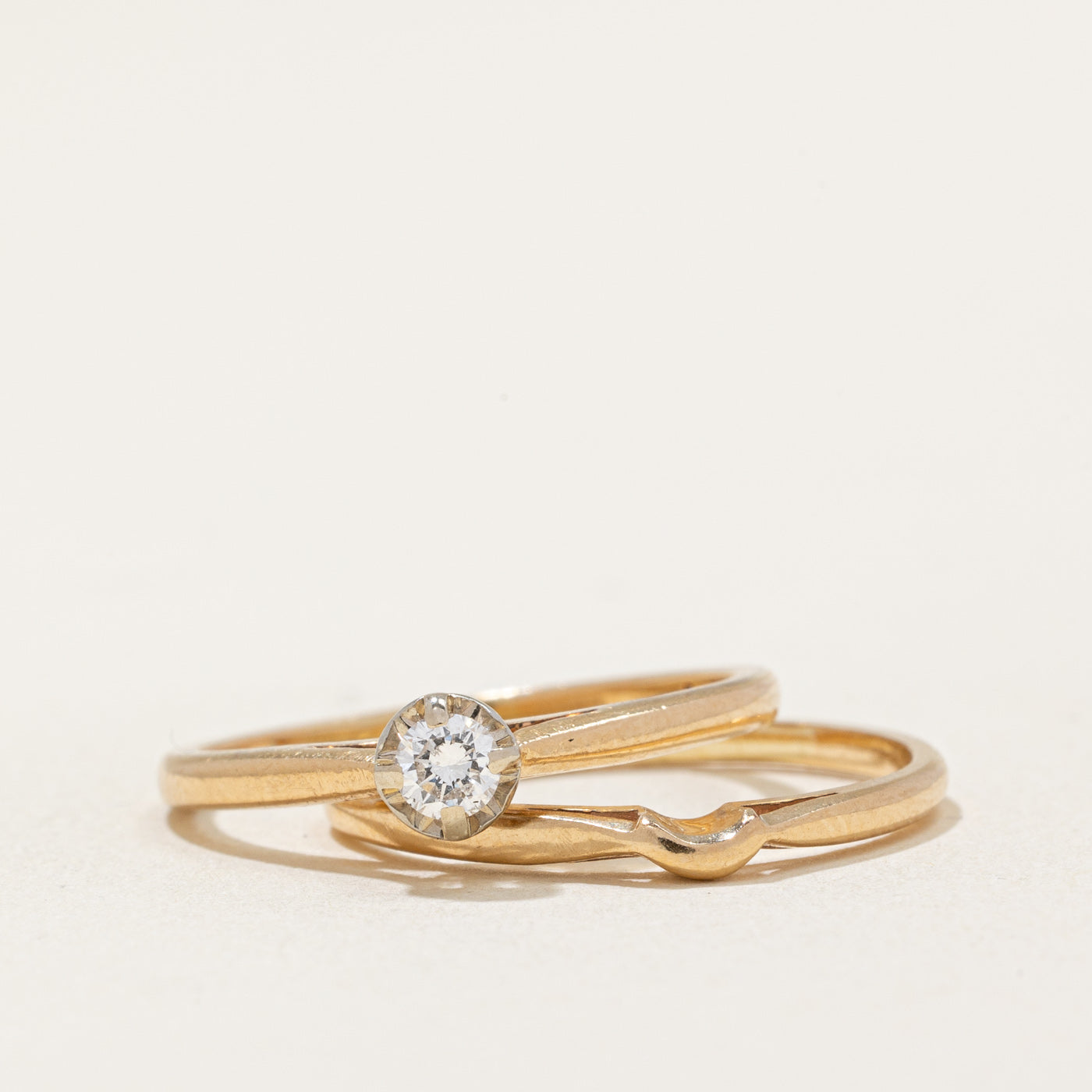 Bague de fiançailles et alliance Birks en diamant | 0,10 ct | Taille 5,75 |