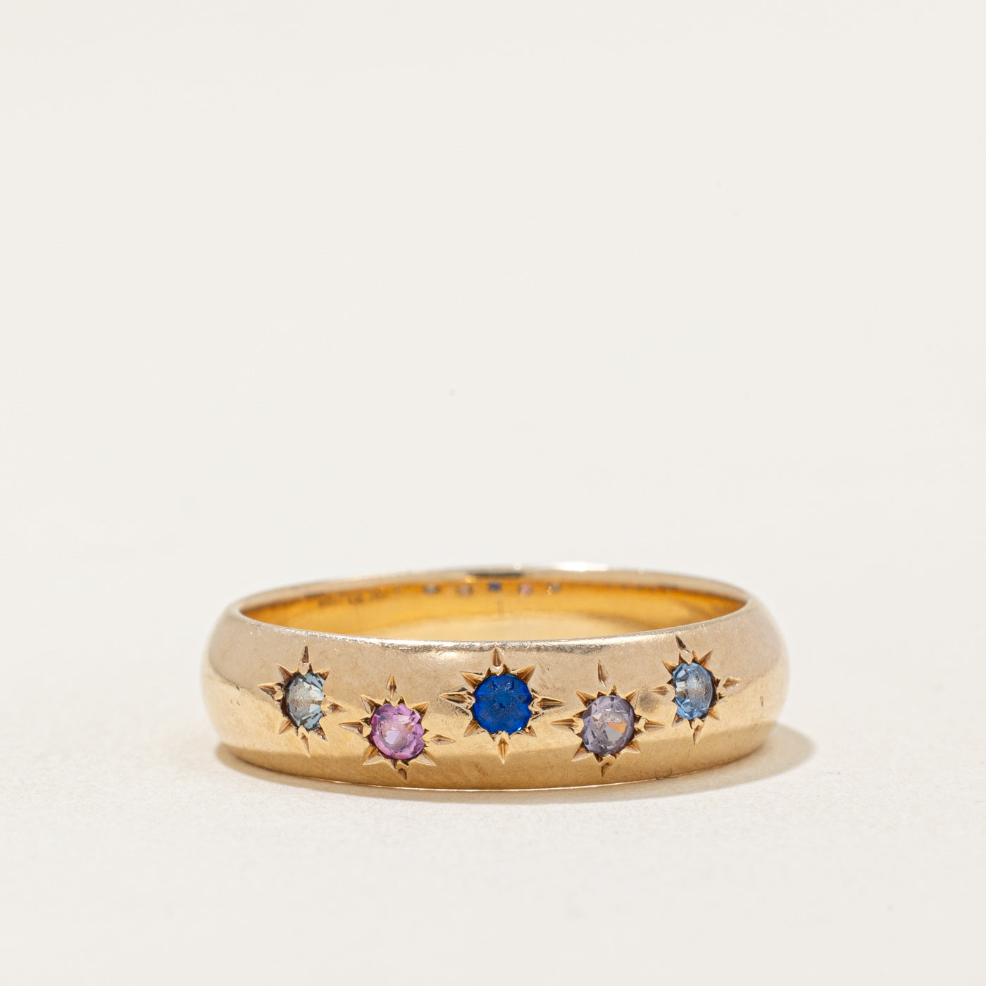 Bague Birks TWT en saphir synthétique et spinelle | 0,08 ct, 0,12 ct | Taille 6,75 |