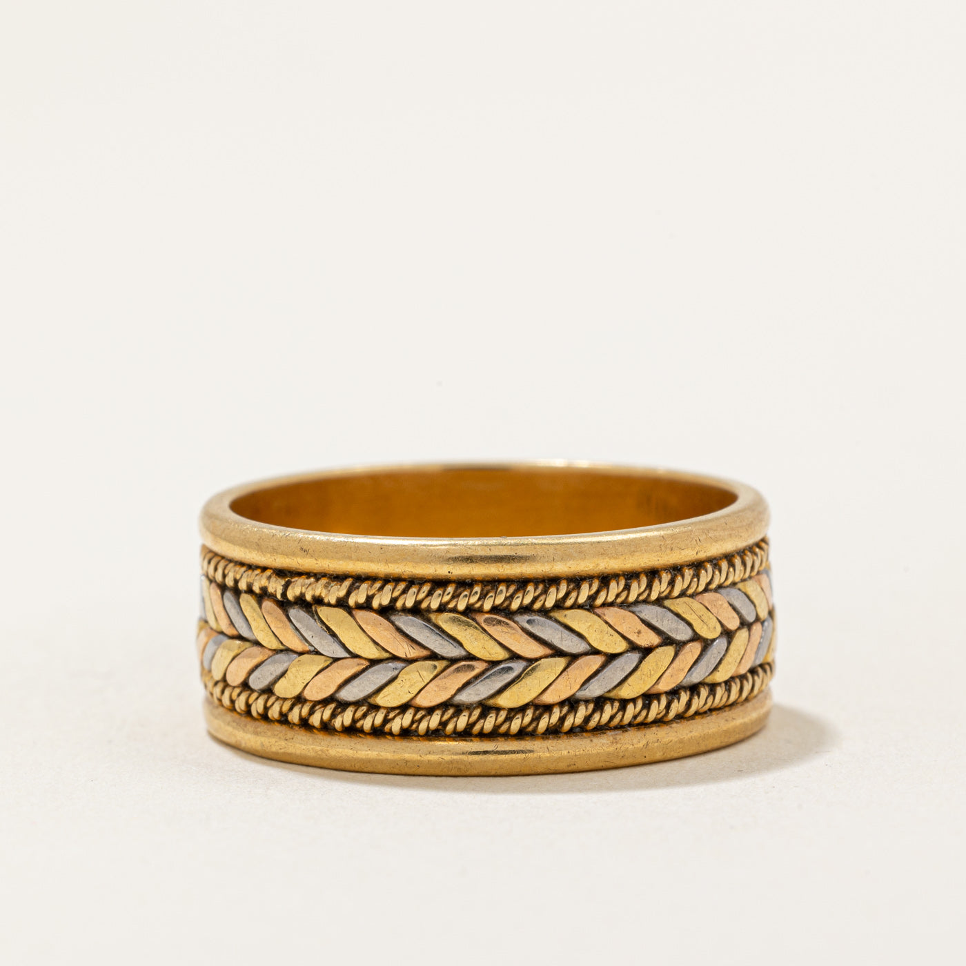 Birks' 18k Tri Tone Gold Band | SZ 10.5 |