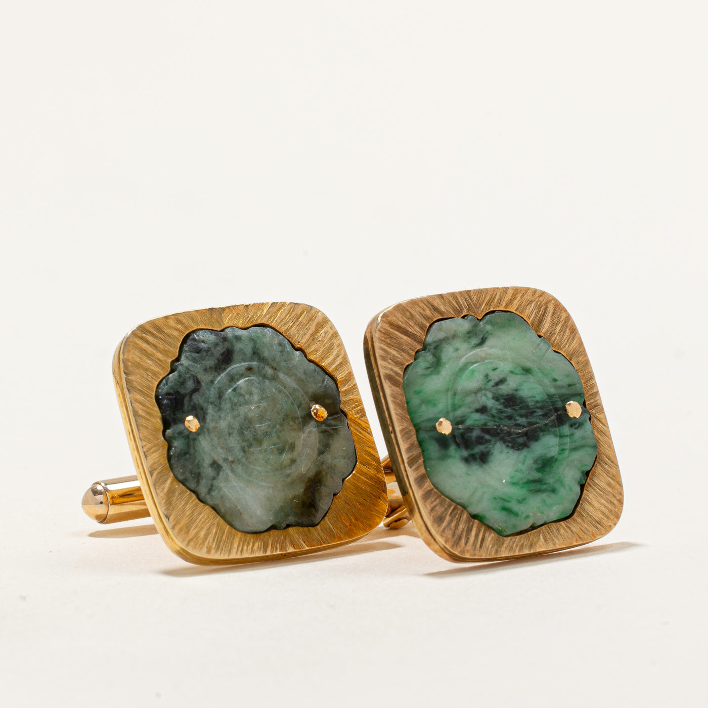 Stittgen' Jade Cufflinks | 4.00ctw |