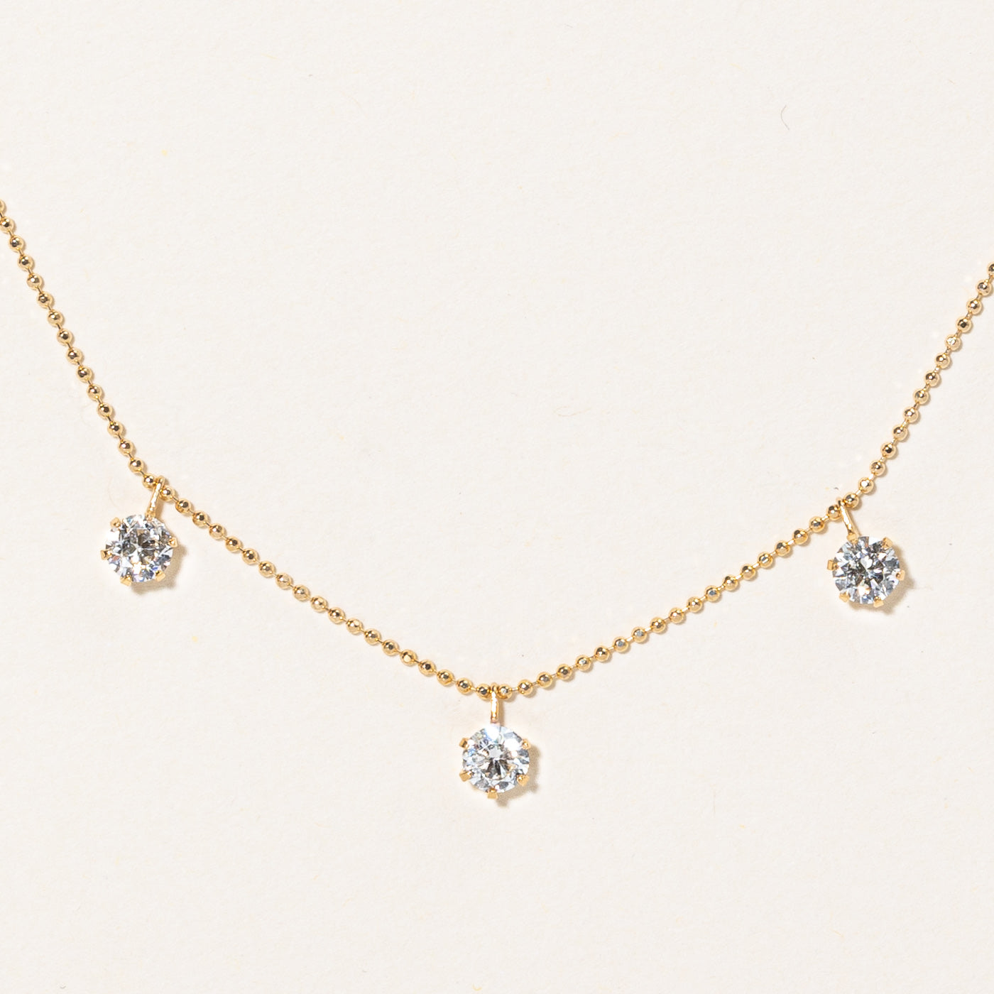 Diamond Drop Necklace | 1.25ctw | 18" |