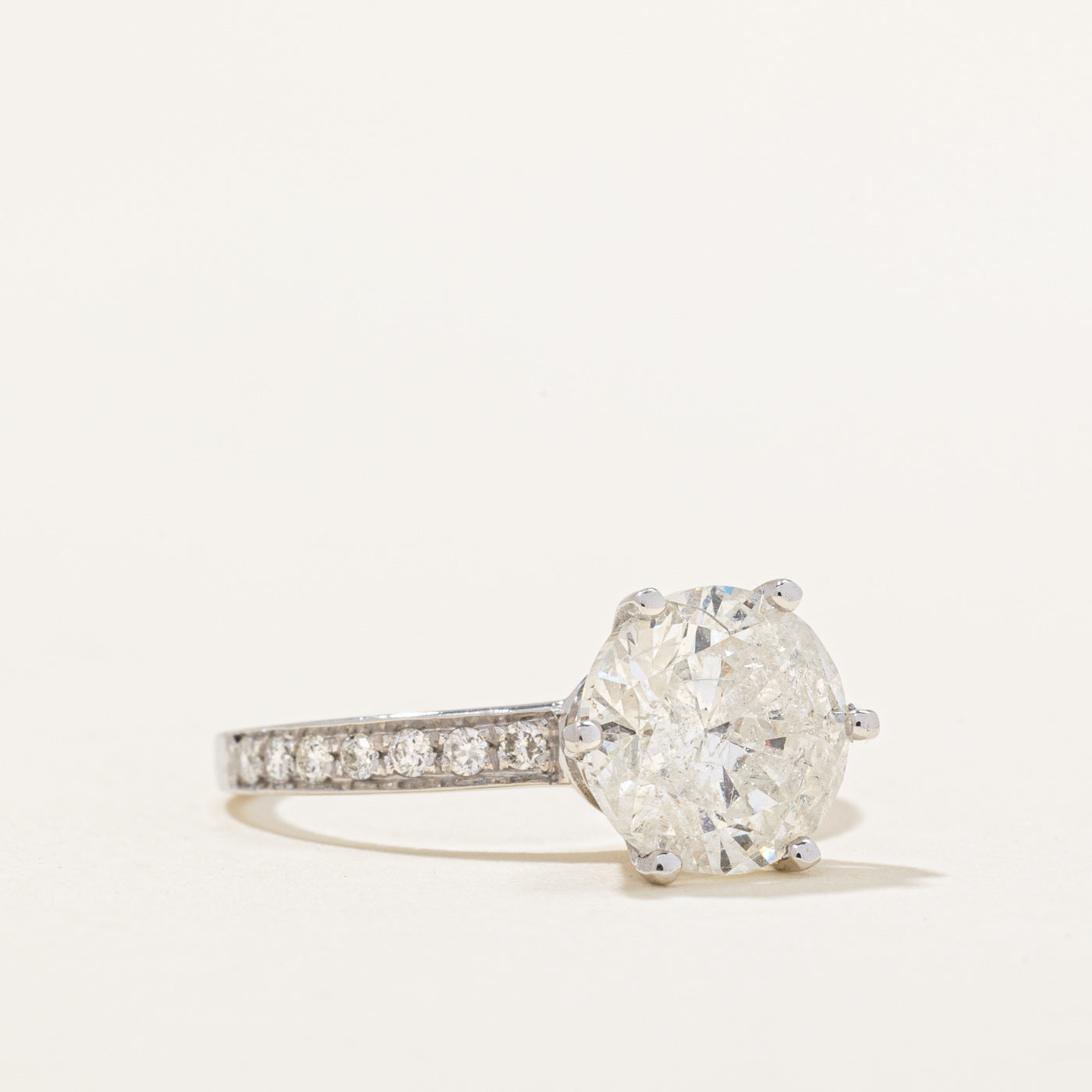 Diamond Engagement Ring | 3.01ctw I2 H | SZ 6.5 |