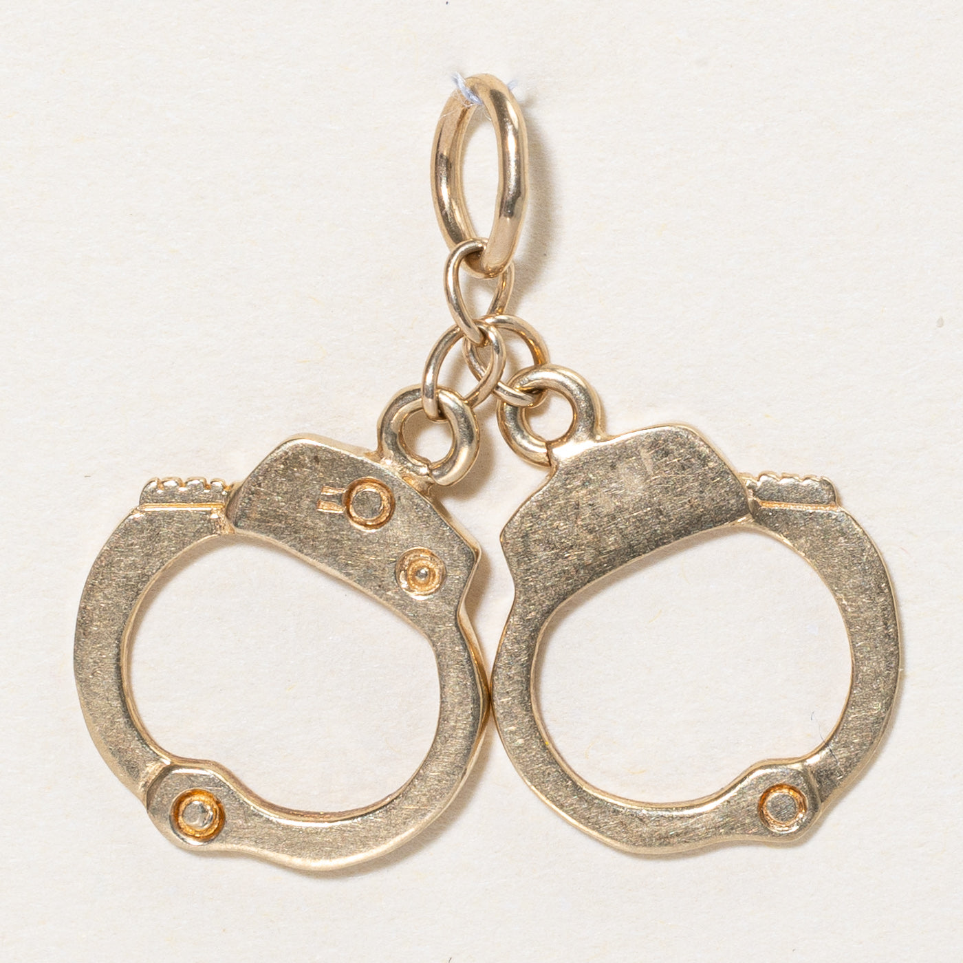 10k Yellow Gold Handcuffs Charm