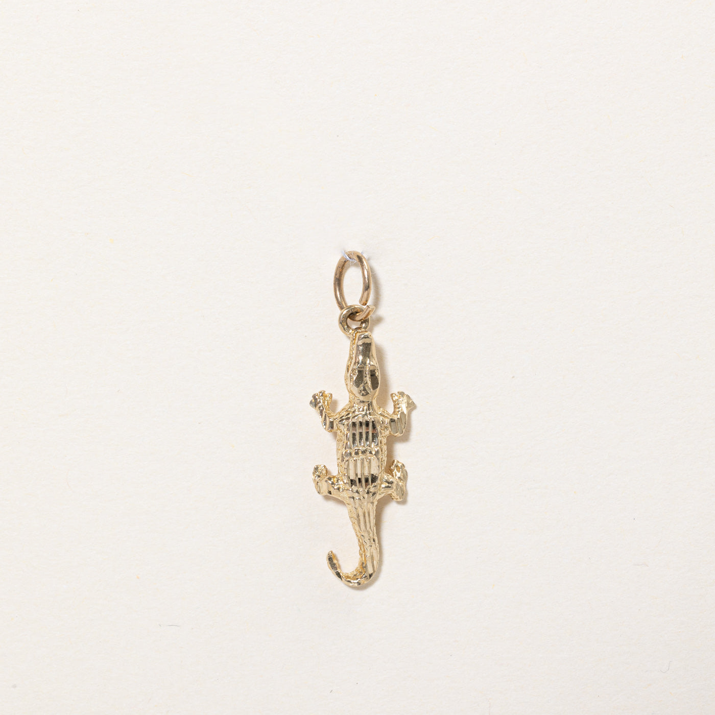 Breloque alligator en or jaune 14 carats