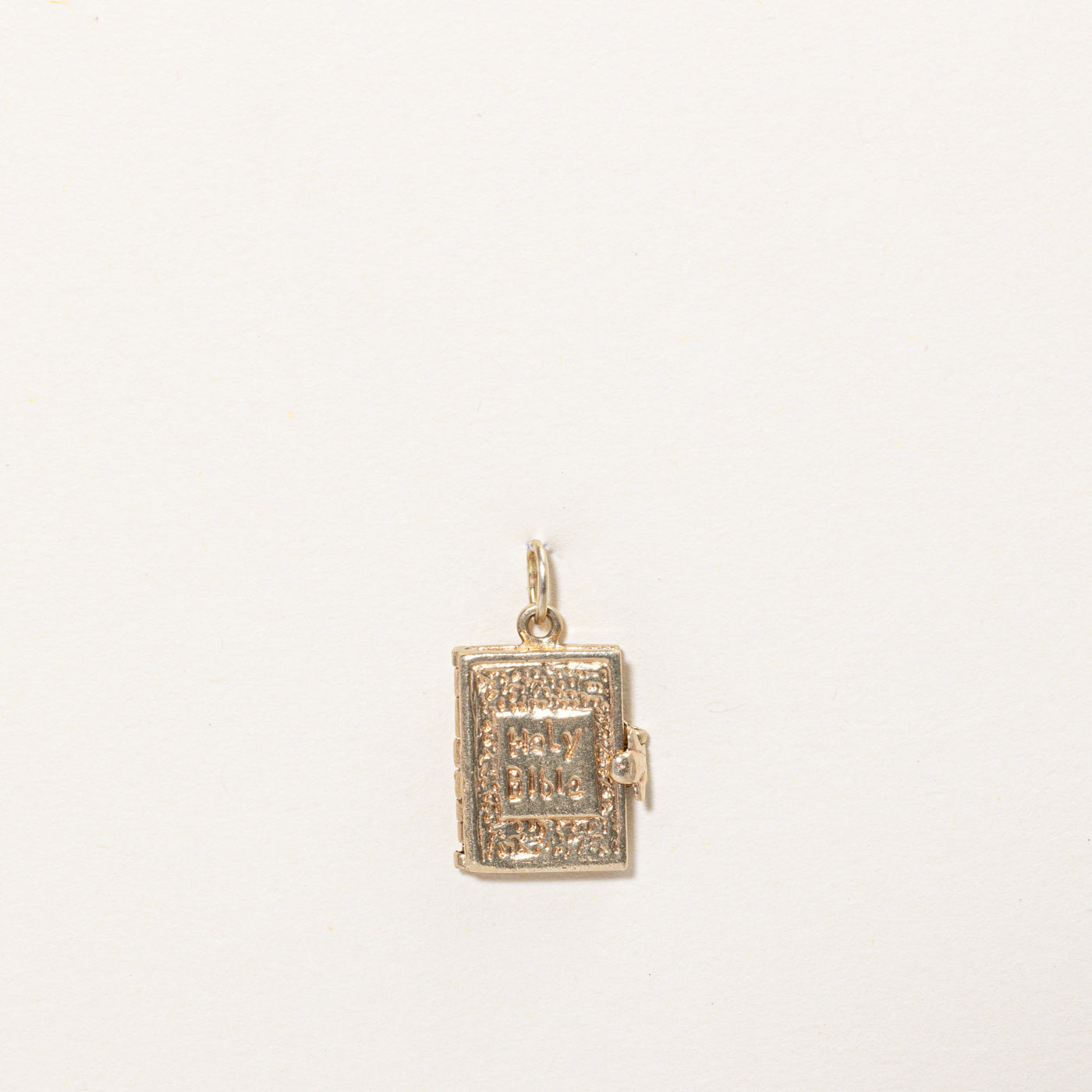 Breloque Sainte Bible en or jaune 10 carats