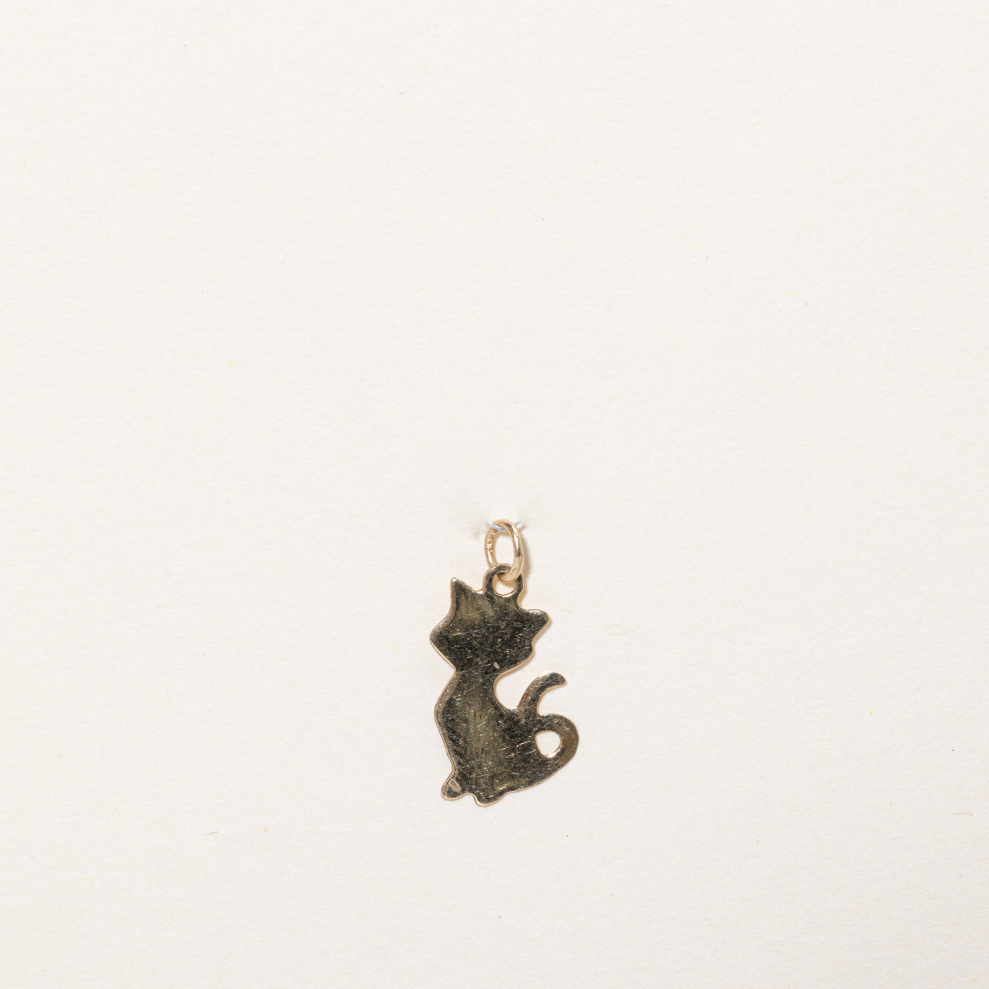 10k Yellow Gold Cat Charm