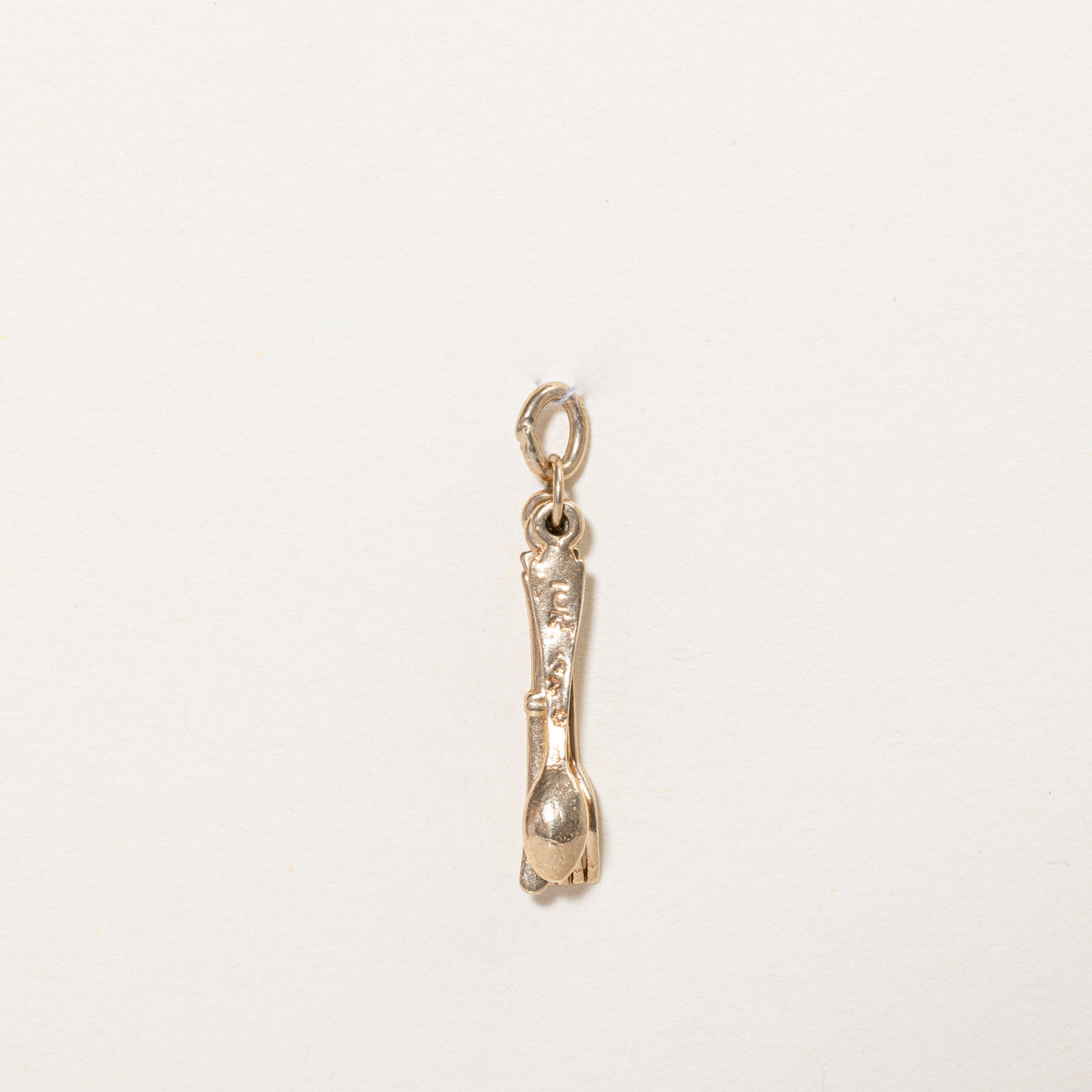 10k Yellow Gold Cutlery Charm