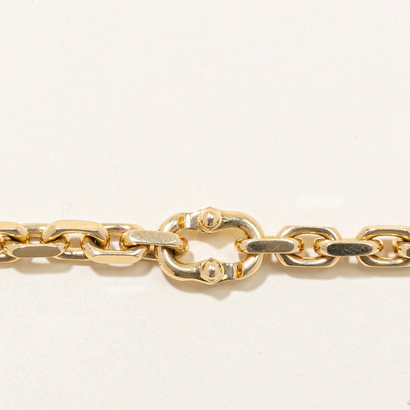 'Tiffany & Co' Tiffany 1837 Makers Narrow Chain Bracelet in 18k Gold | 8" |