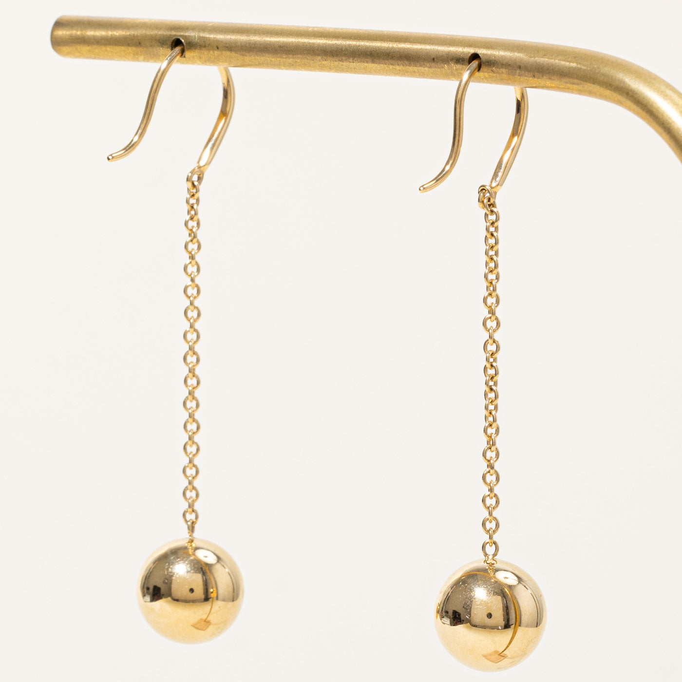 'Tiffany & Co' Drop Sphere Earrings