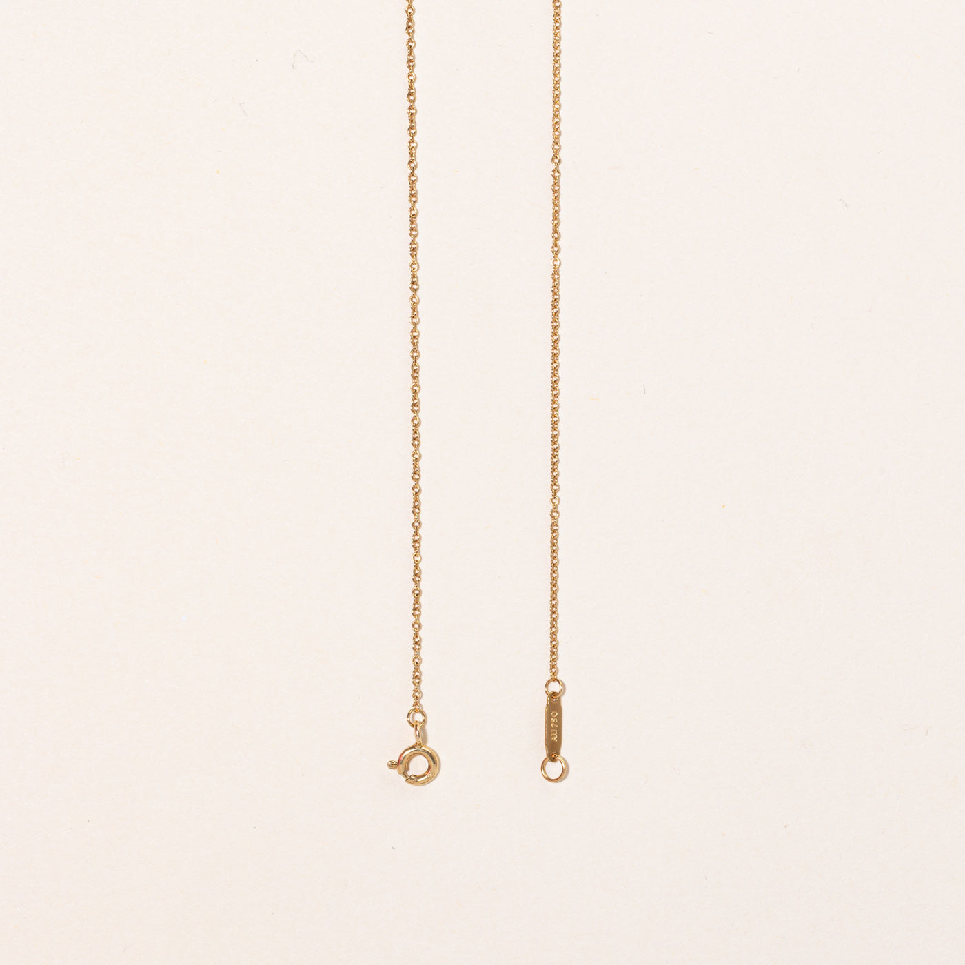 'Tiffany & Co' 18k Yellow Gold Chain | 16" |