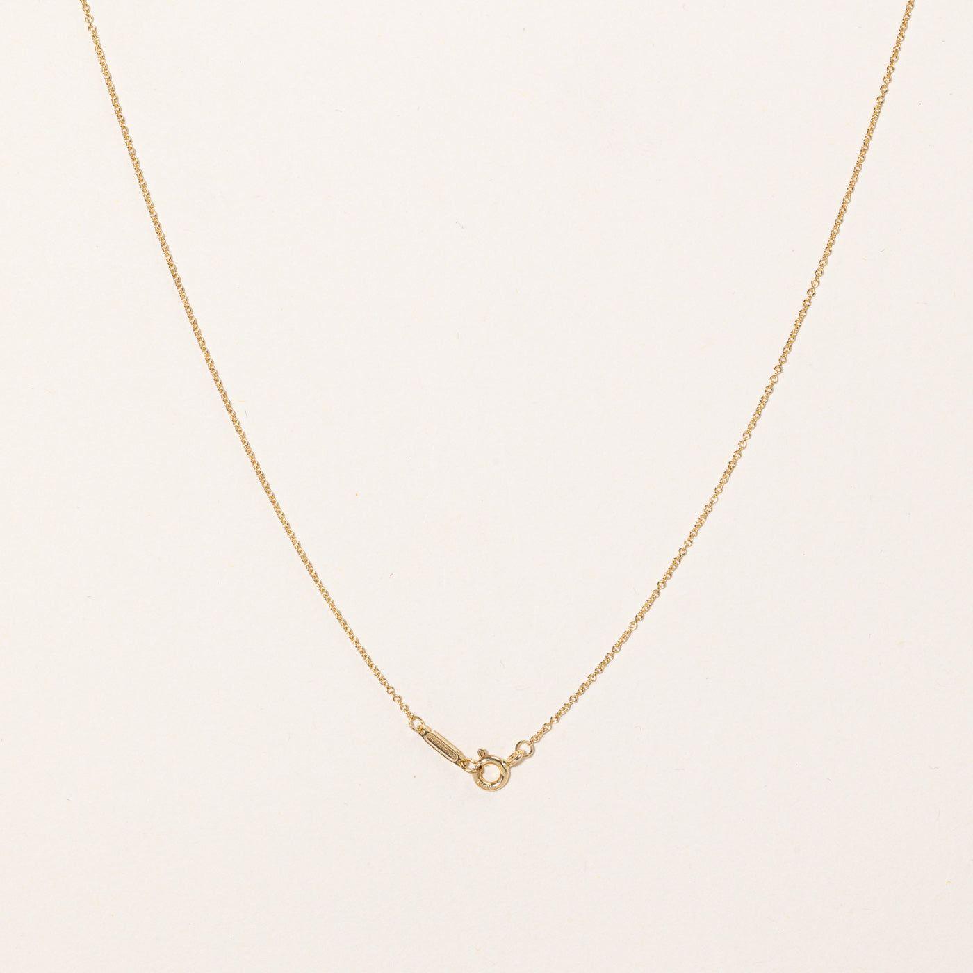 'Tiffany & Co' 18k Yellow Gold Necklace | 24" |