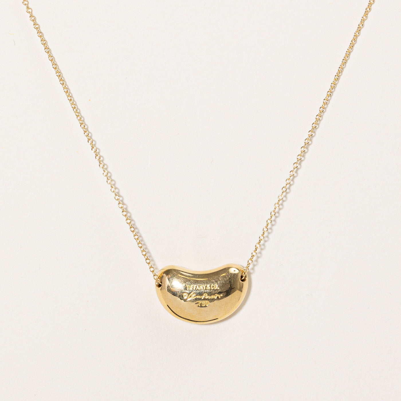 Tiffany & Co' Elsa Peretti Bean Design Pendant | 16" |