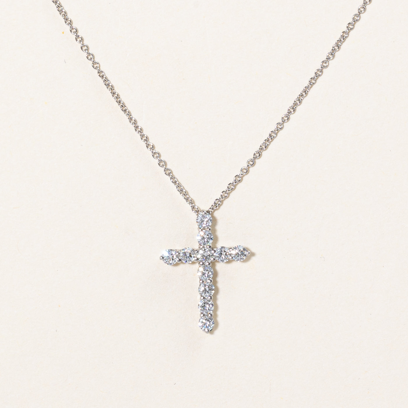 'Tiffany & Co' Cross Pendant | 0.42ctw | 16" |
