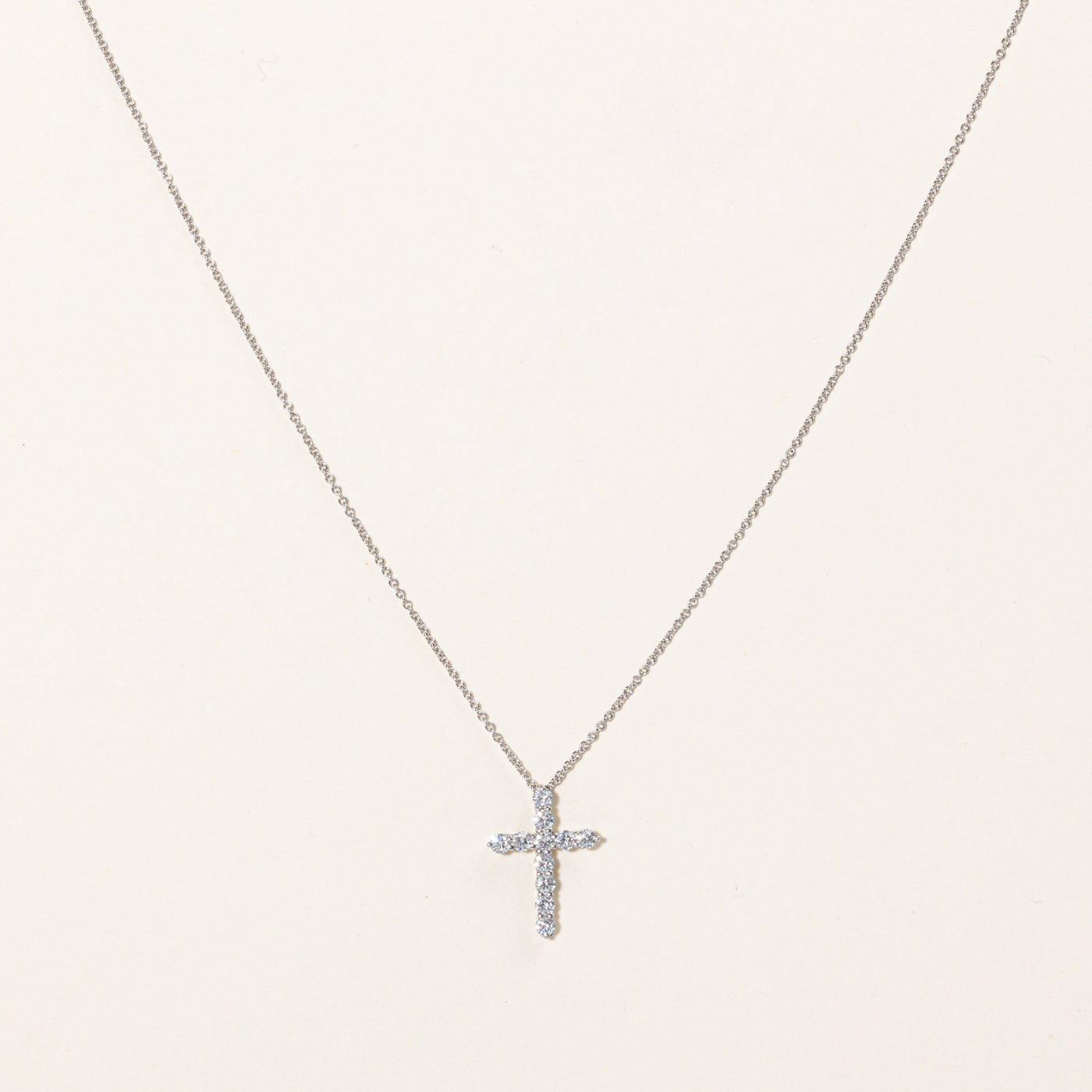 'Tiffany & Co' Cross Pendant | 0.42ctw | 16" |