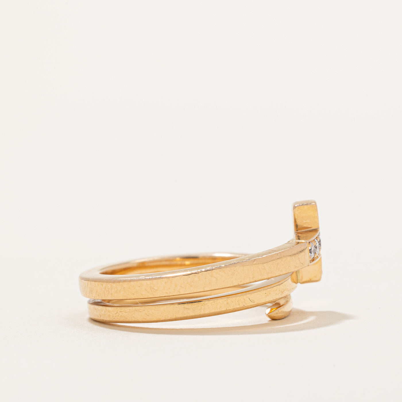 'Tiffany & Co' Tiffany T Square Wrap Ring | 0.10ctw | SZ 7 |