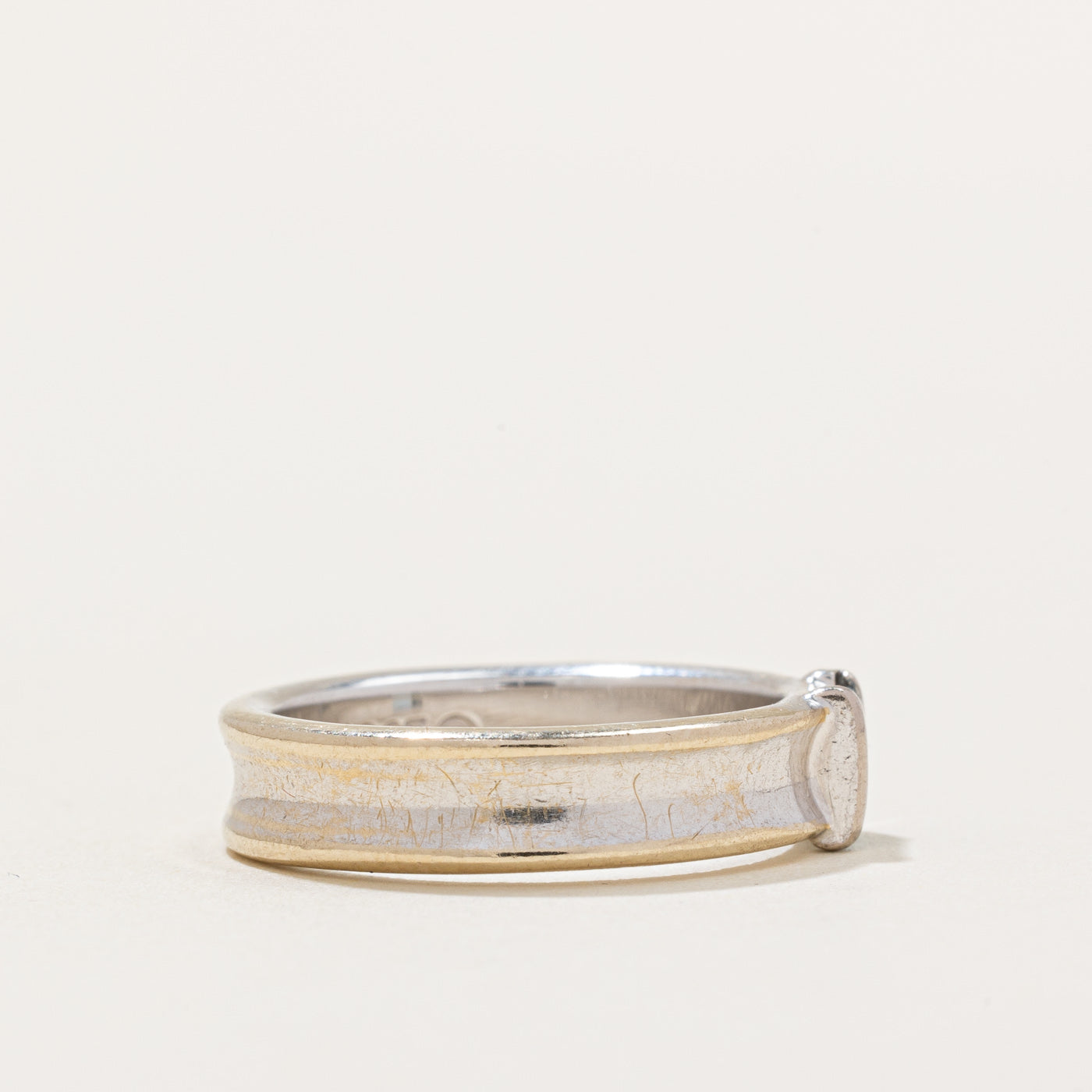 'Tiffany & Co' 1997 Aquamarine Ring | 0.18ctw | SZ 5.25 |