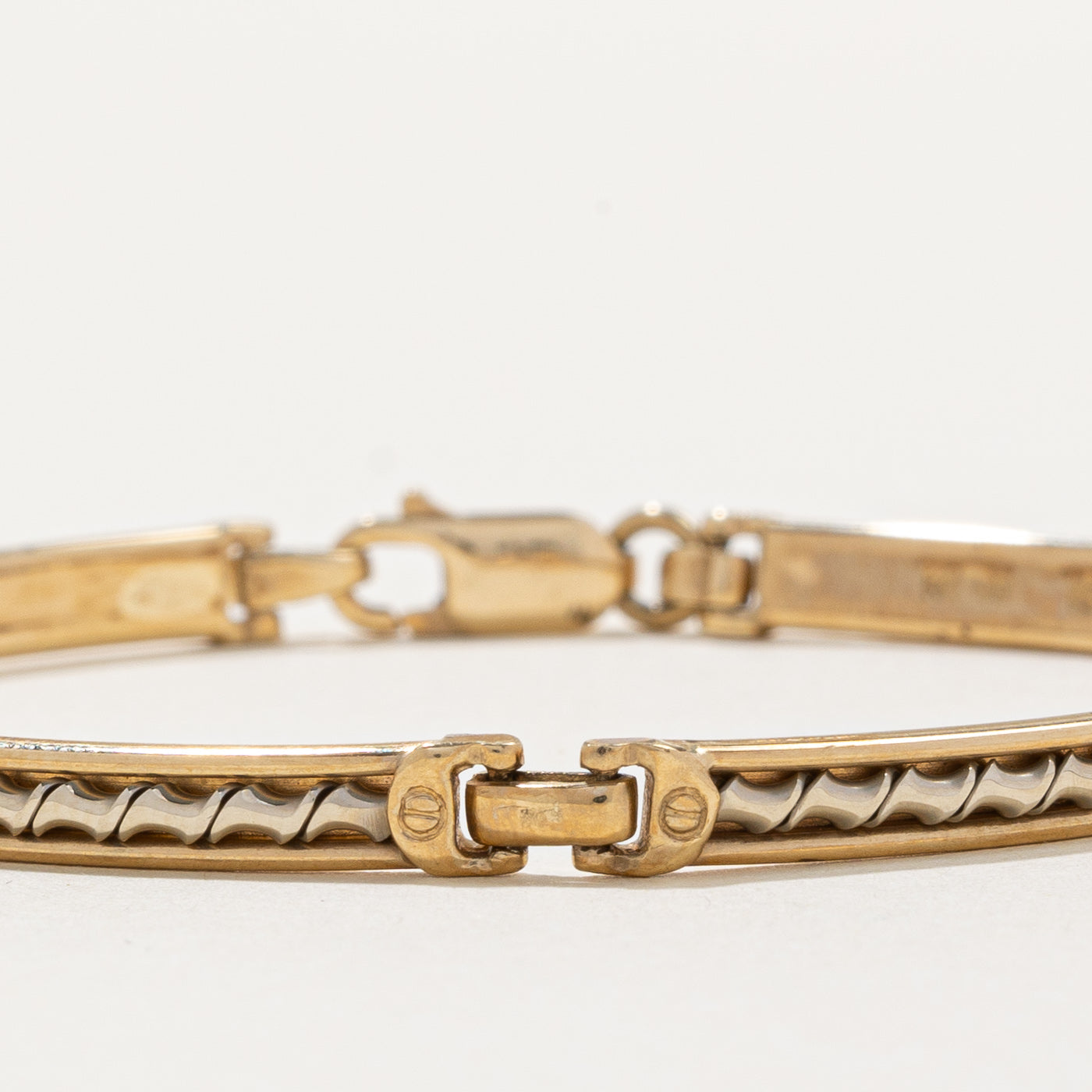 'Mardo' 10k Two Tone Gold Bracelet | 7" |