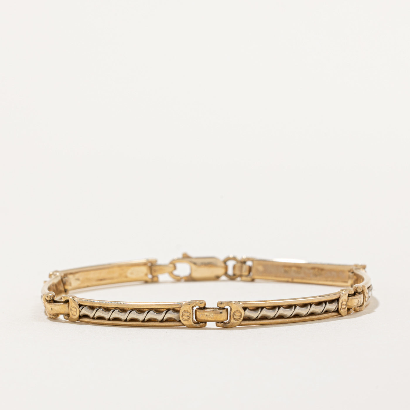 'Mardo' 10k Two Tone Gold Bracelet | 7" |