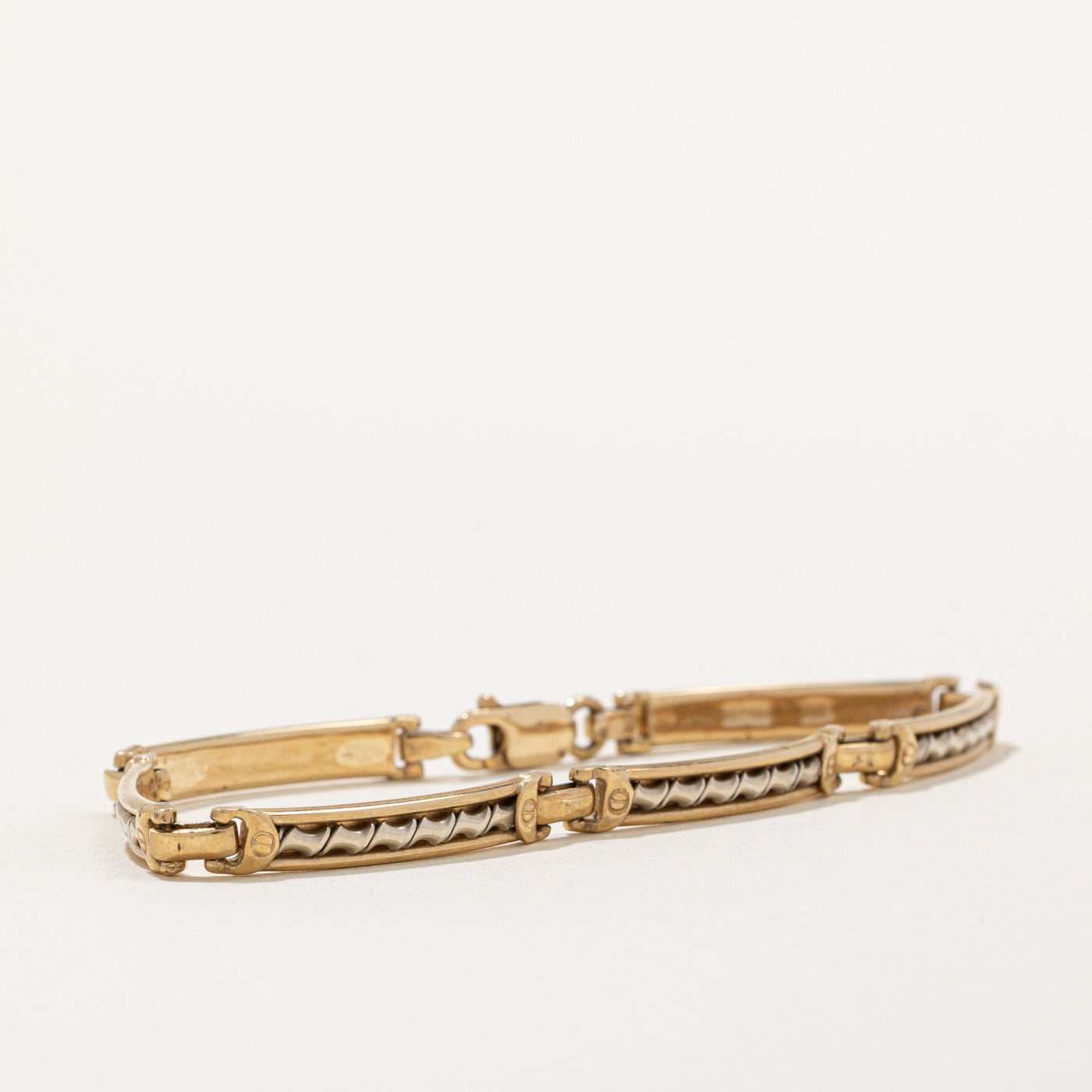 'Mardo' 10k Two Tone Gold Bracelet | 7" |