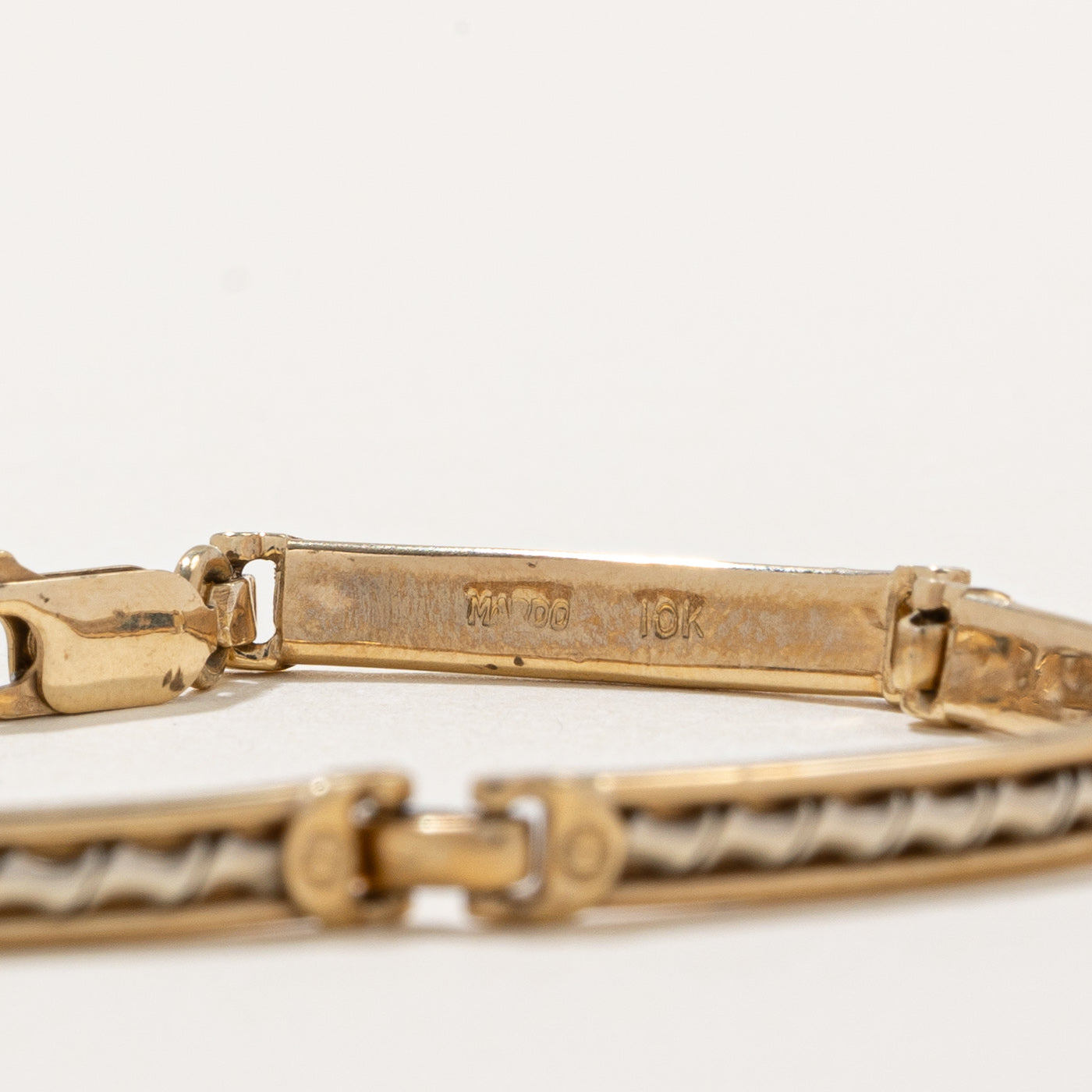 'Mardo' 10k Two Tone Gold Bracelet | 7" |