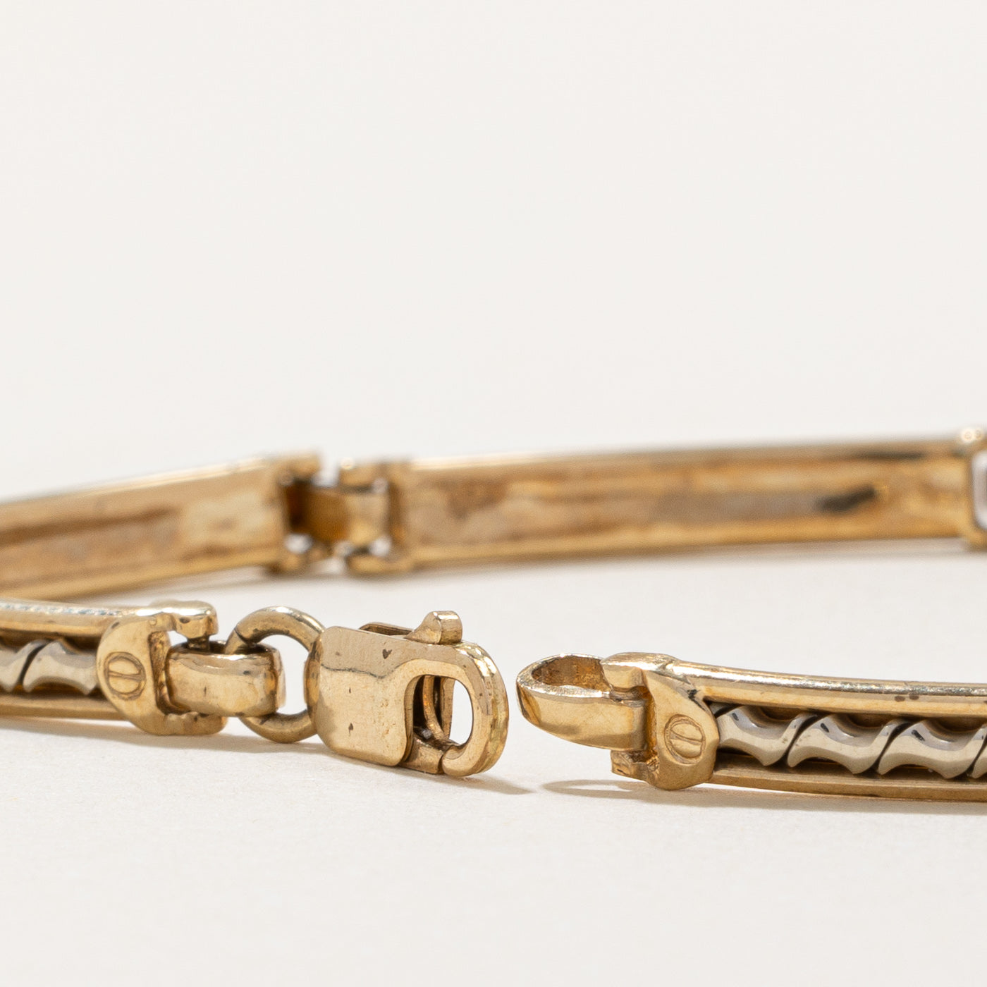 'Mardo' 10k Two Tone Gold Bracelet | 7" |