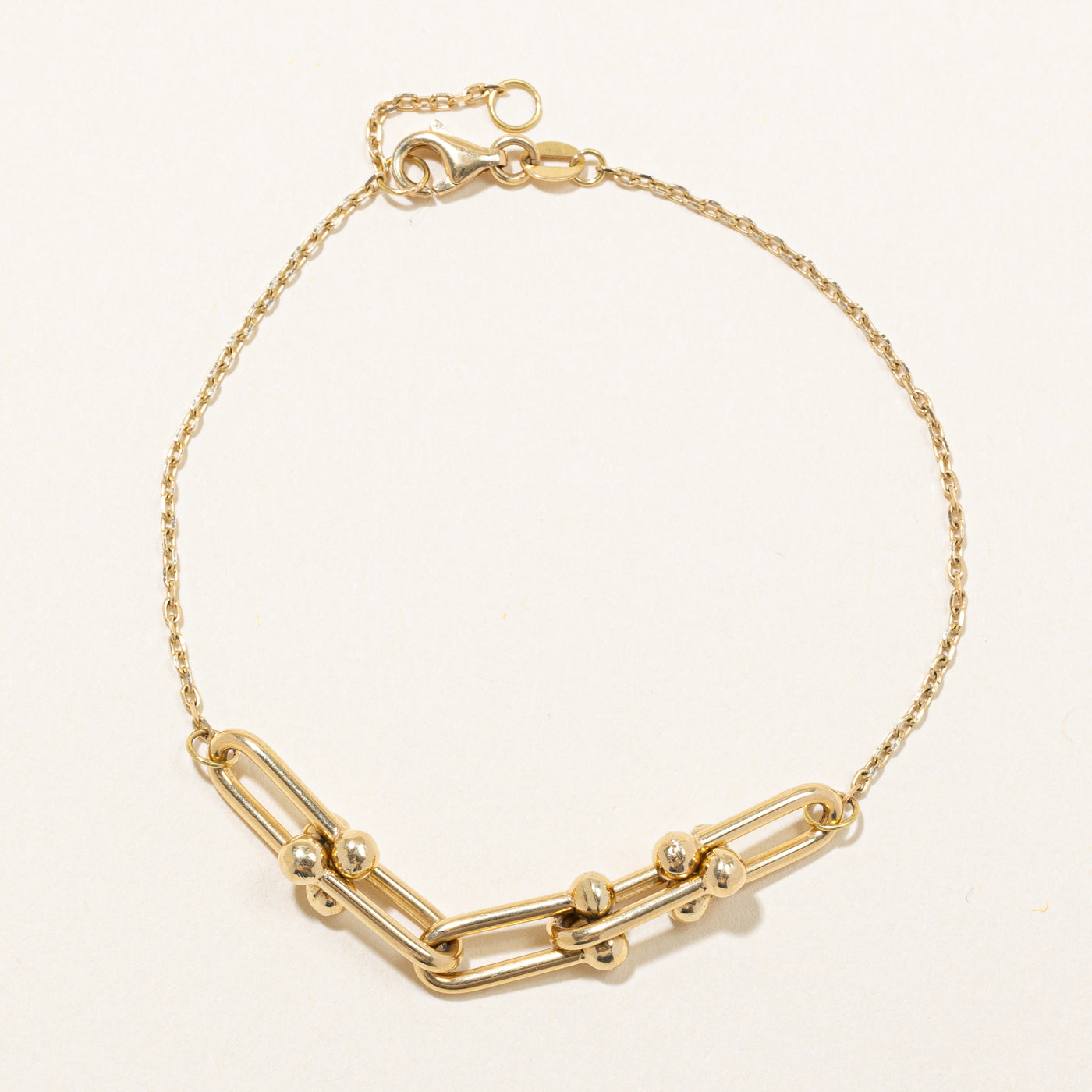 Yellow - Brass Metal Handcrafted Bracelet (Adjustable) 83 main image 1