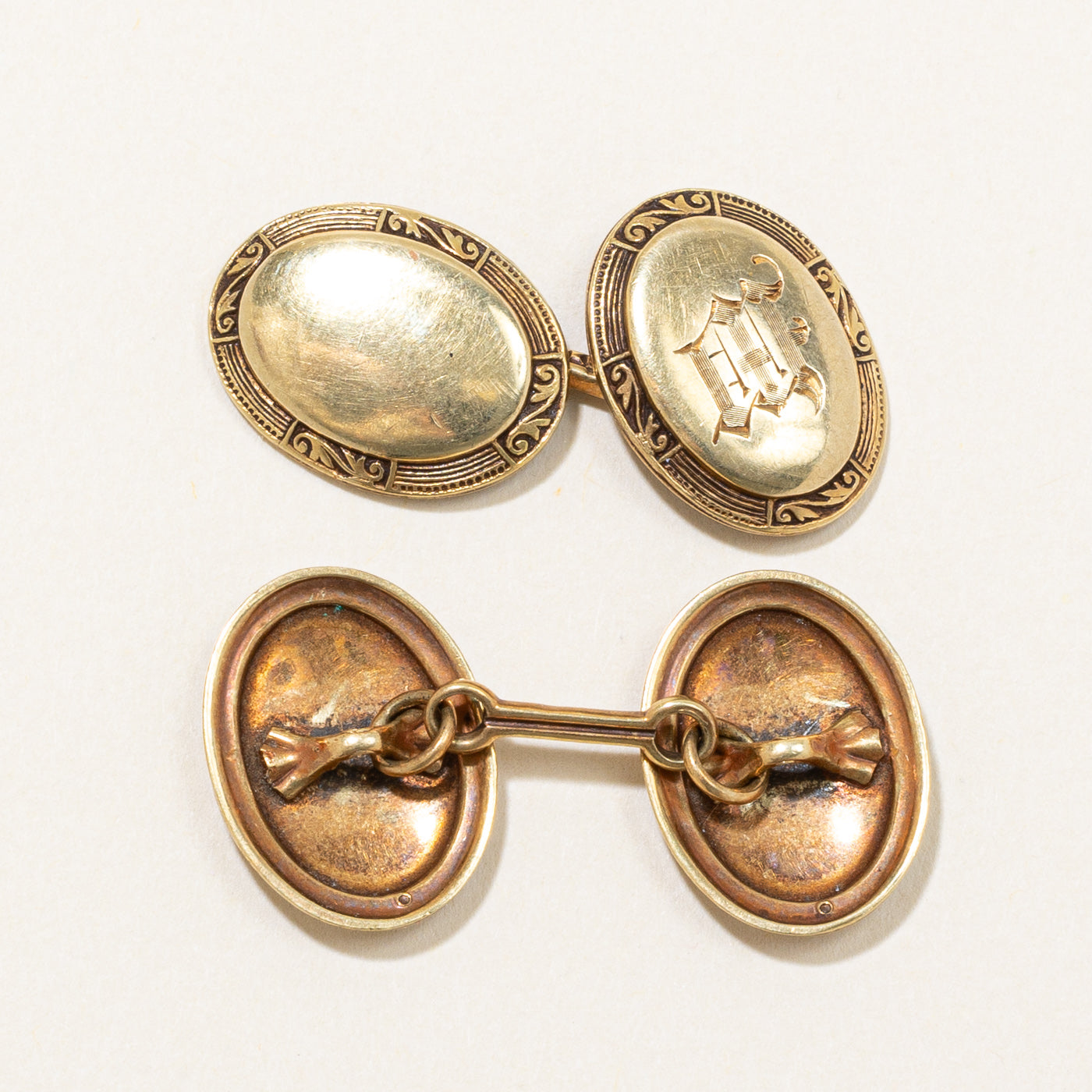 14k Yellow Gold Cufflinks