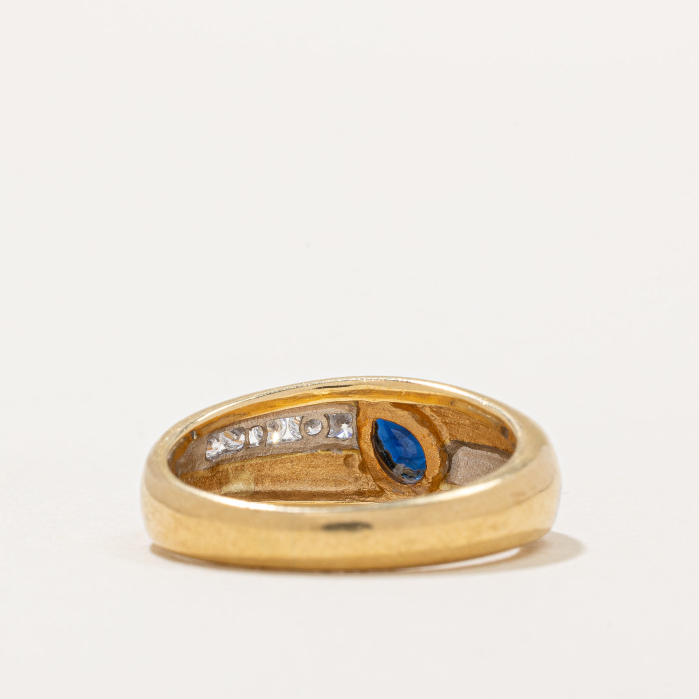 Sapphire & Diamond Cocktail Ring | 0.60ct, 0.15ctw | SZ 6.75 |