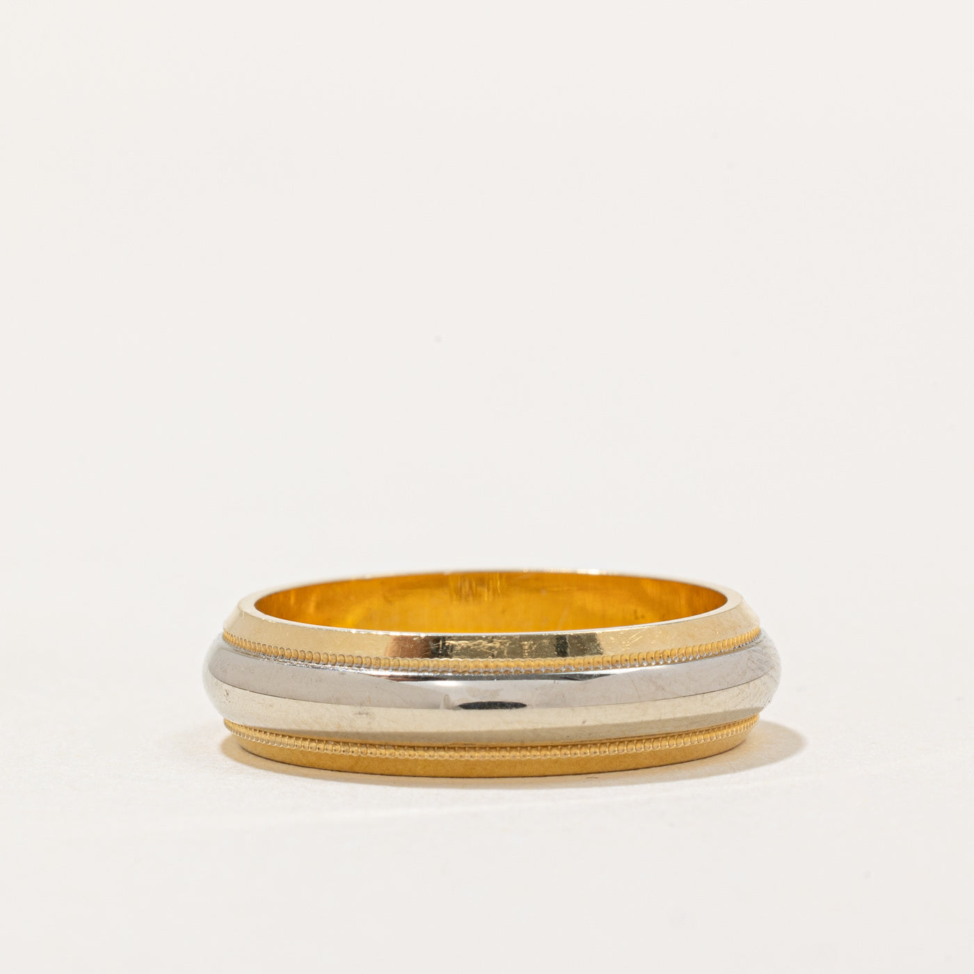 18k Two Tone Gold Band | SZ 6.75 |