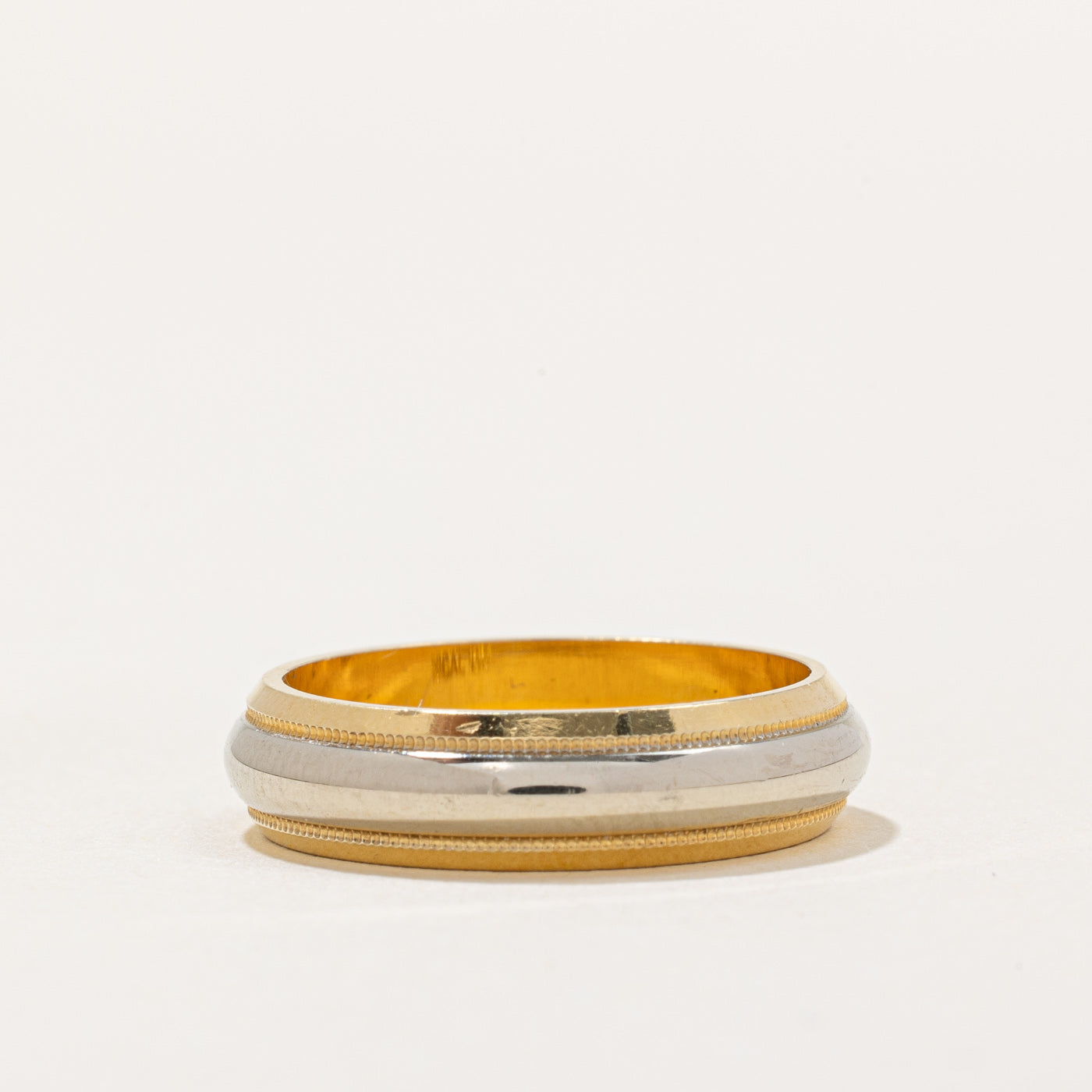 18k Two Tone Gold Band | SZ 6.75 |
