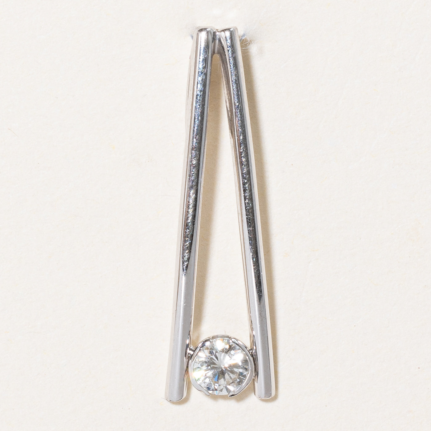 Bezel Set Diamond Pendant | 0.19ct |
