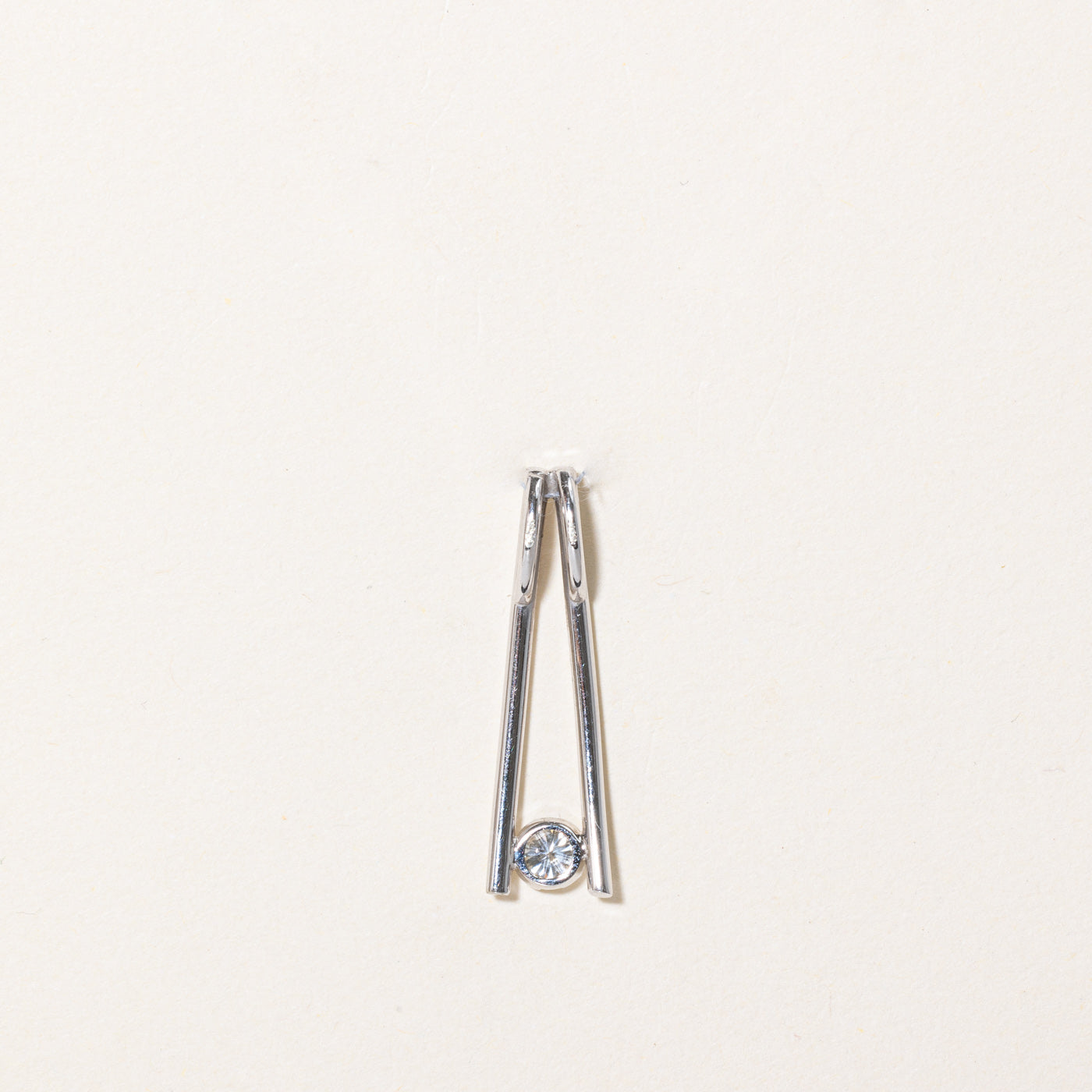 Bezel Set Diamond Pendant | 0.19ct |