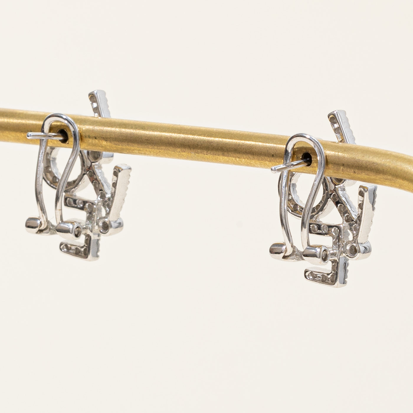 Diamond "LOVE" Stud Earrings | 0.42ctw |