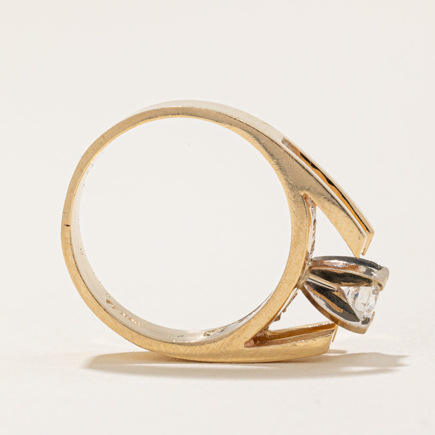 High Set Diamond Engagement Ring | 0.38ctw | SZ 5.5 |