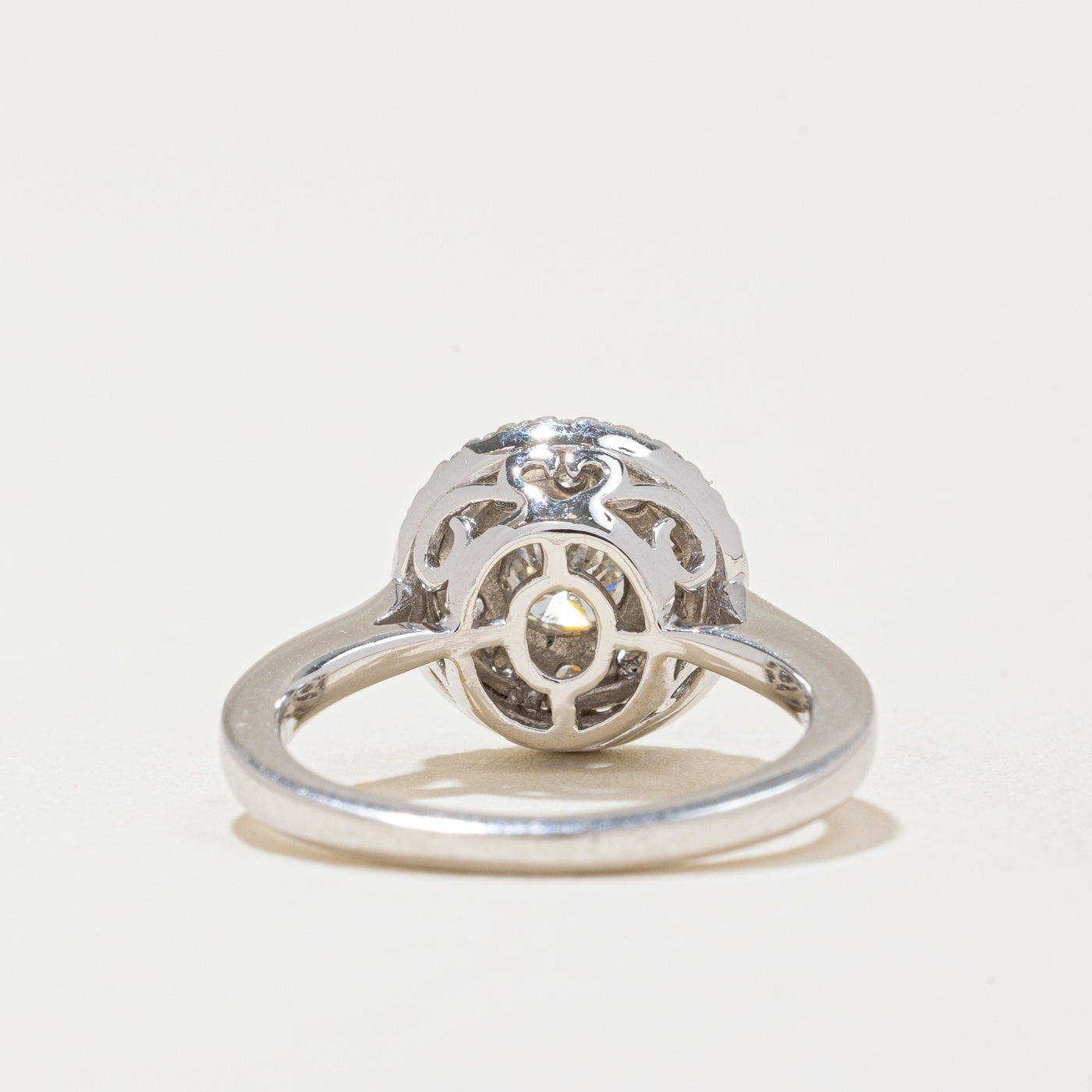 Pave Set Diamond Engagement Ring | 0.84ctw | SZ 3.75 |