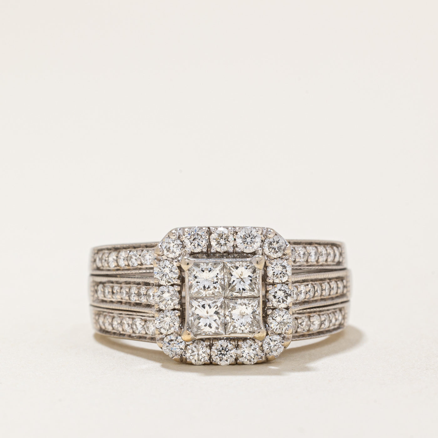 Alliance sertie de diamants | 1,15 ct | Taille 7,75 |