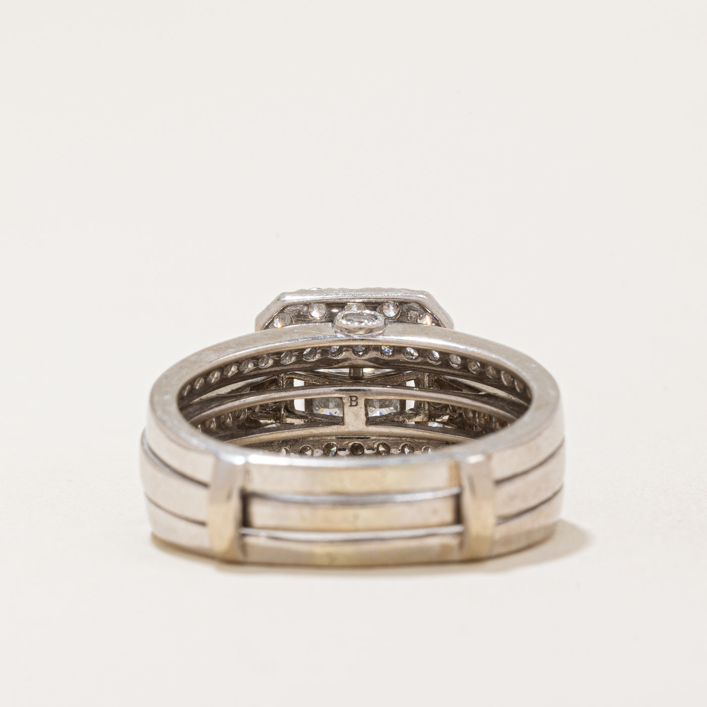 Alliance sertie de diamants | 1,15 ct | Taille 7,75 |