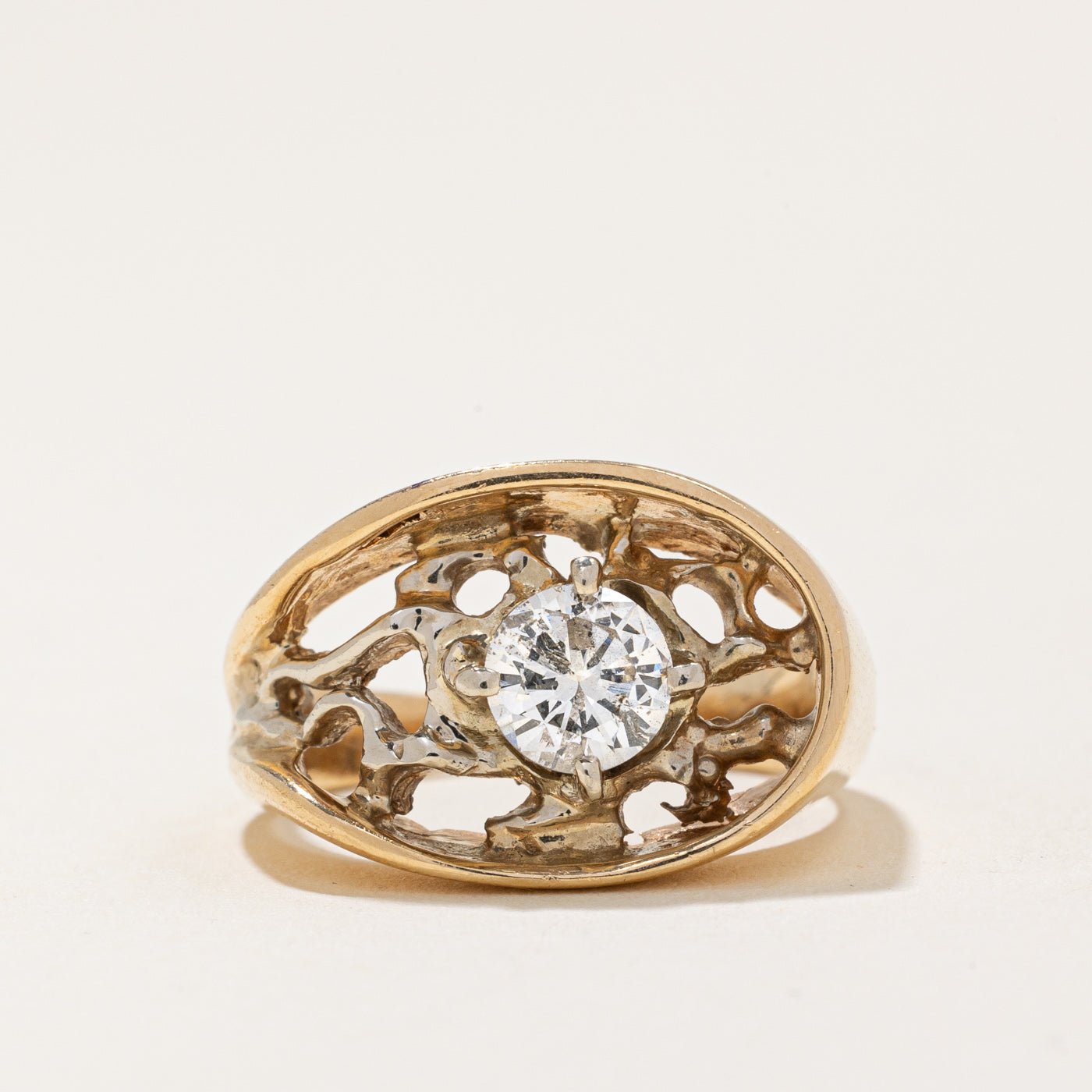 Webbed Diamond Cocktail Ring | 0.69ct | SZ 6.75 |